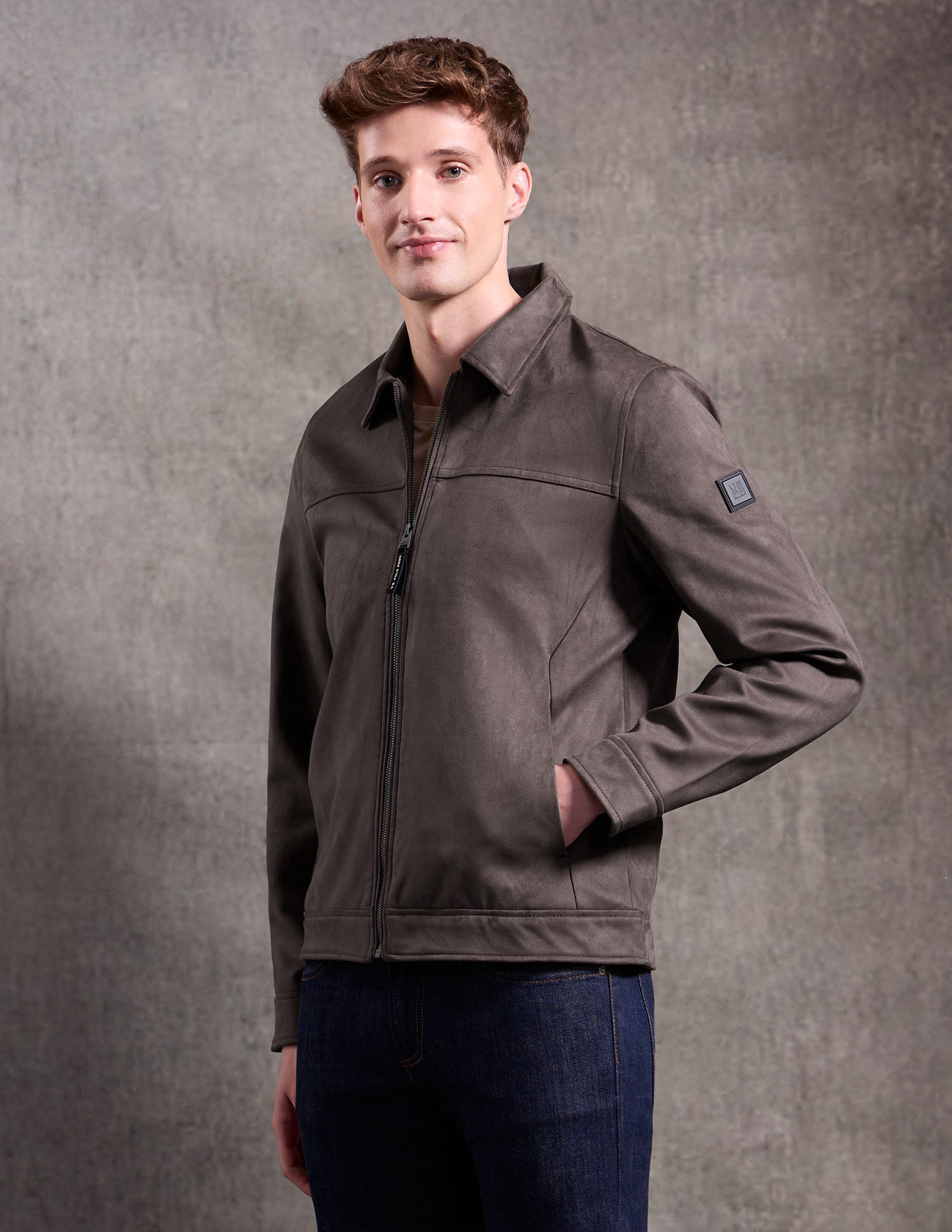 Black & Gold Regular Fit Jacket Brown - U.S. Polo Assn. India | Large