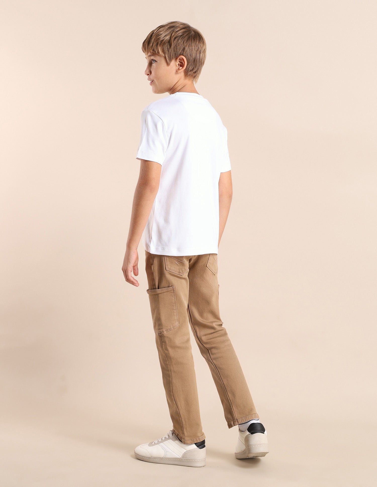 Boys Brand Printed Regular Fit T-Shirt White - U.S. POLO ASSN. | Large