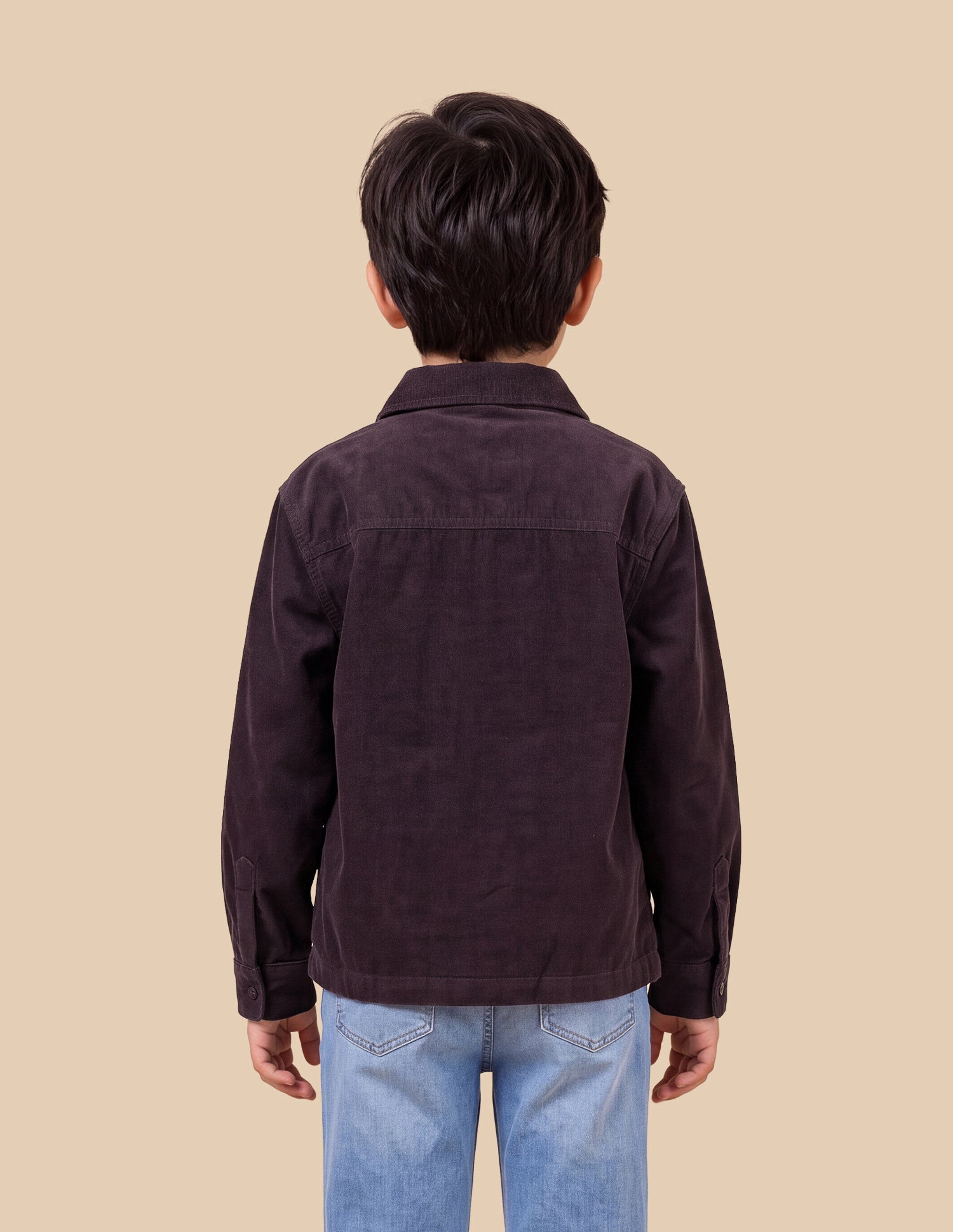 Corduroy Boxy Fit Shacket Purple - U.S. Polo Assn. India | Large