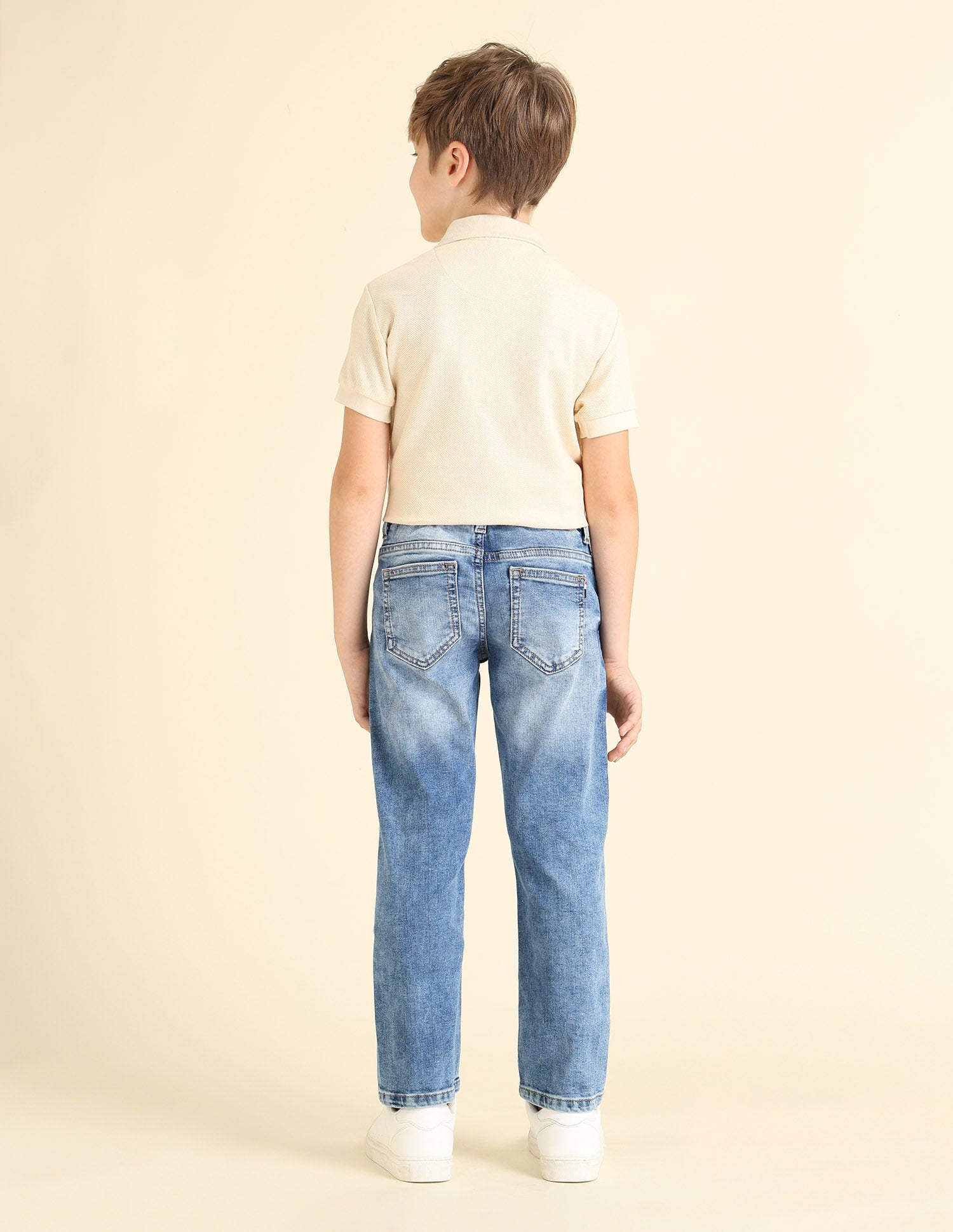 Boys Whiskered Relaxed Fit Jeans Dark Wash - U.S. POLO ASSN. | Large