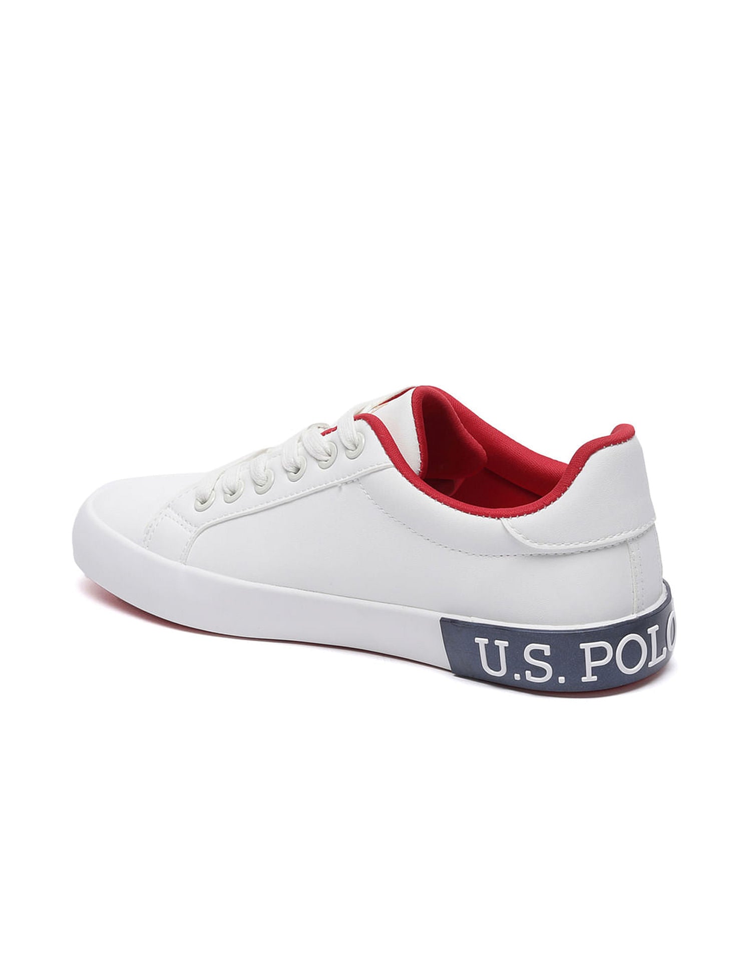 Women Round Toe Logo Aubrey 2.0 Sneakers White - U.S. Polo Assn. India | Large