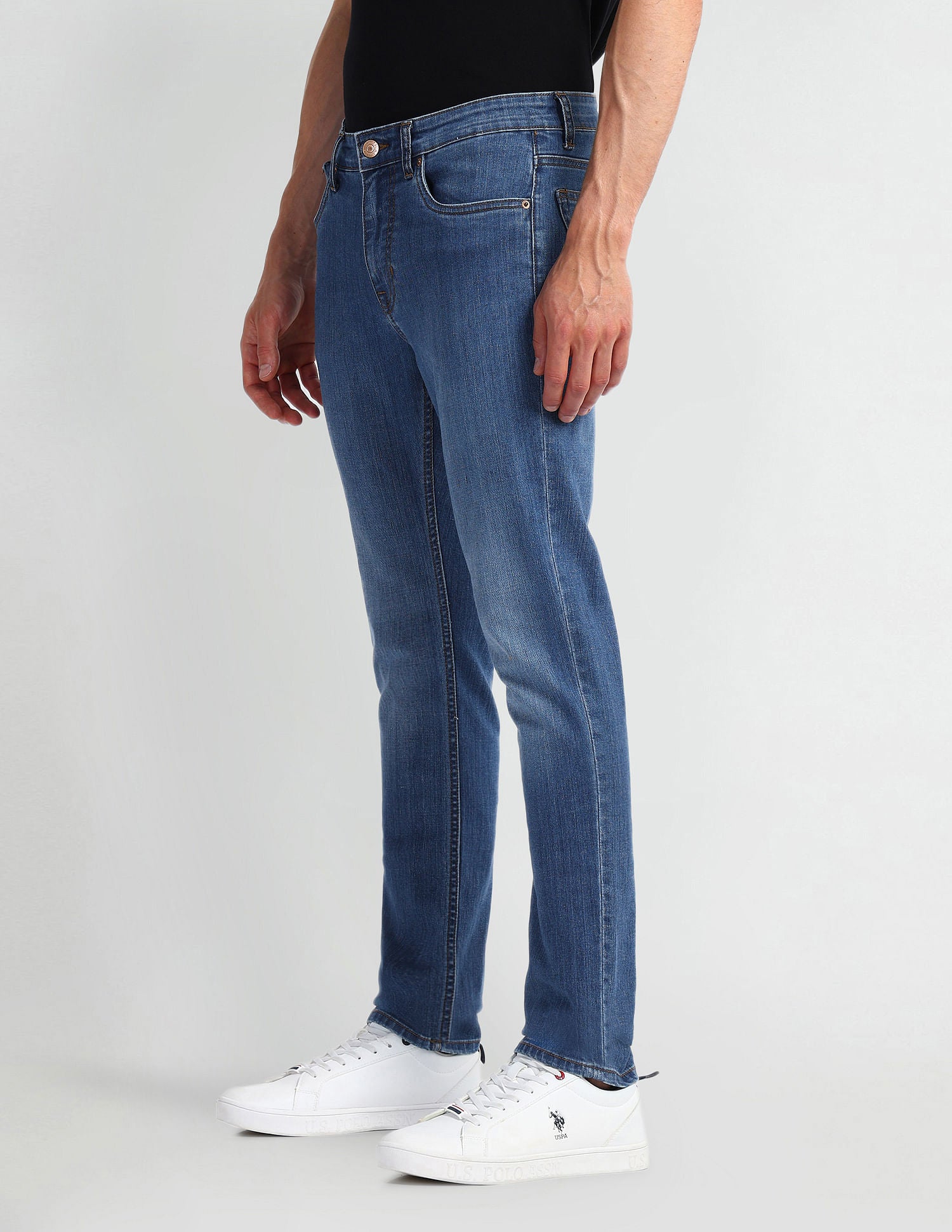 Brandon Slim Fit Blue Jeans Blue - U.S. Polo Assn. India | Large