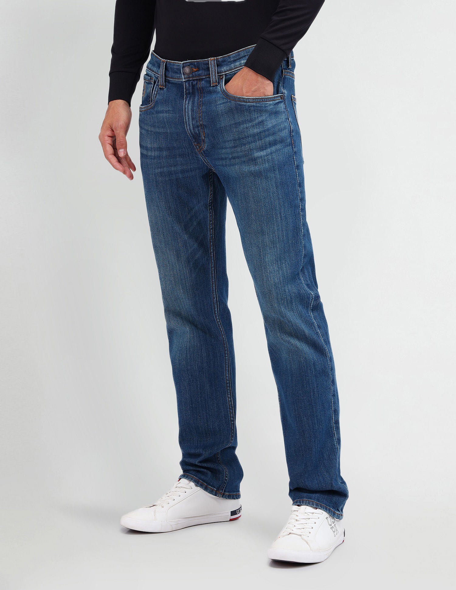 Harold Slim straight Fit Jeans Blue - U.S. POLO ASSN. | Large