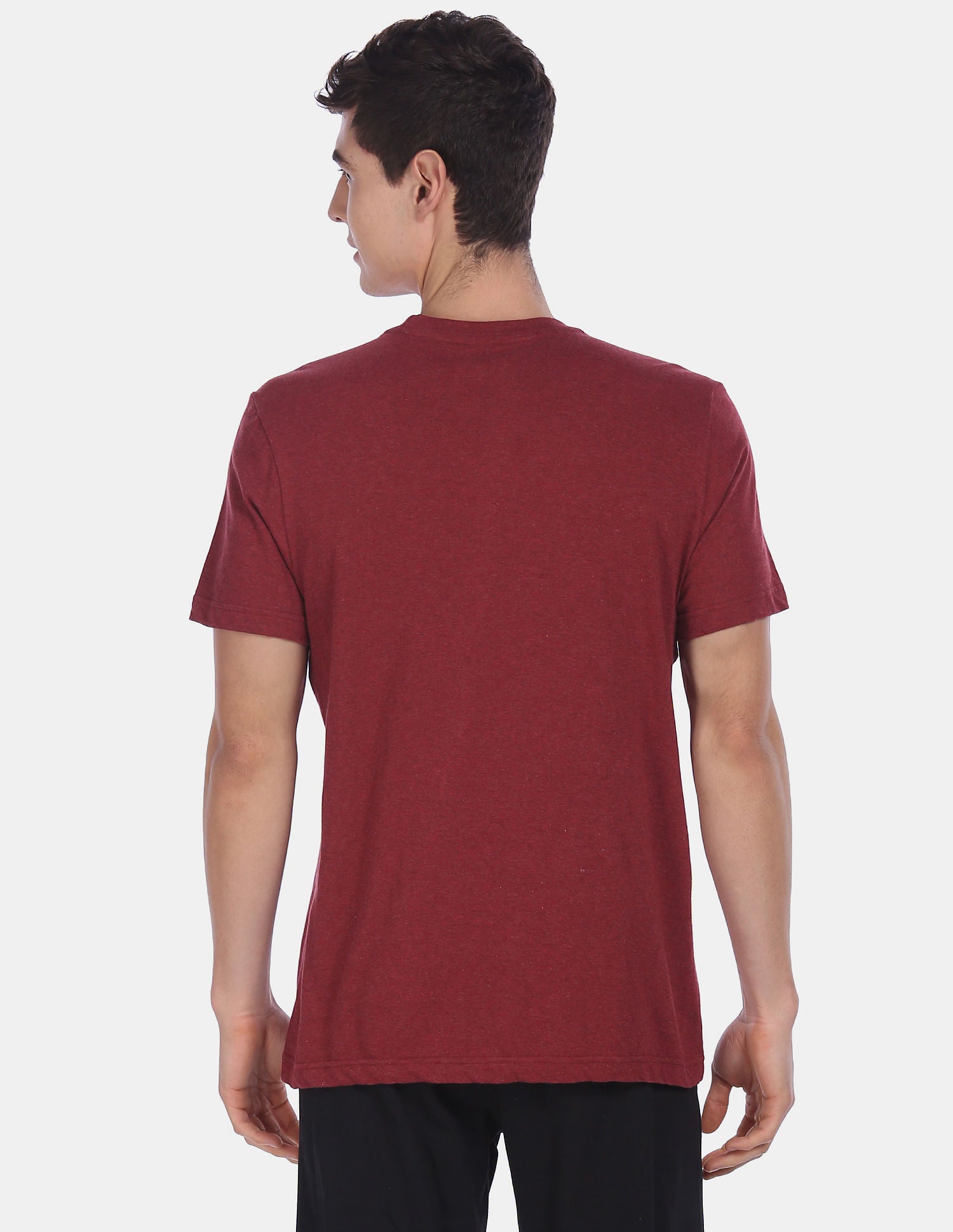 Comfort Fit Printed I643 Lounge T-Shirt - Pack Of 1 Maroon - U.S. POLO ASSN. | Large