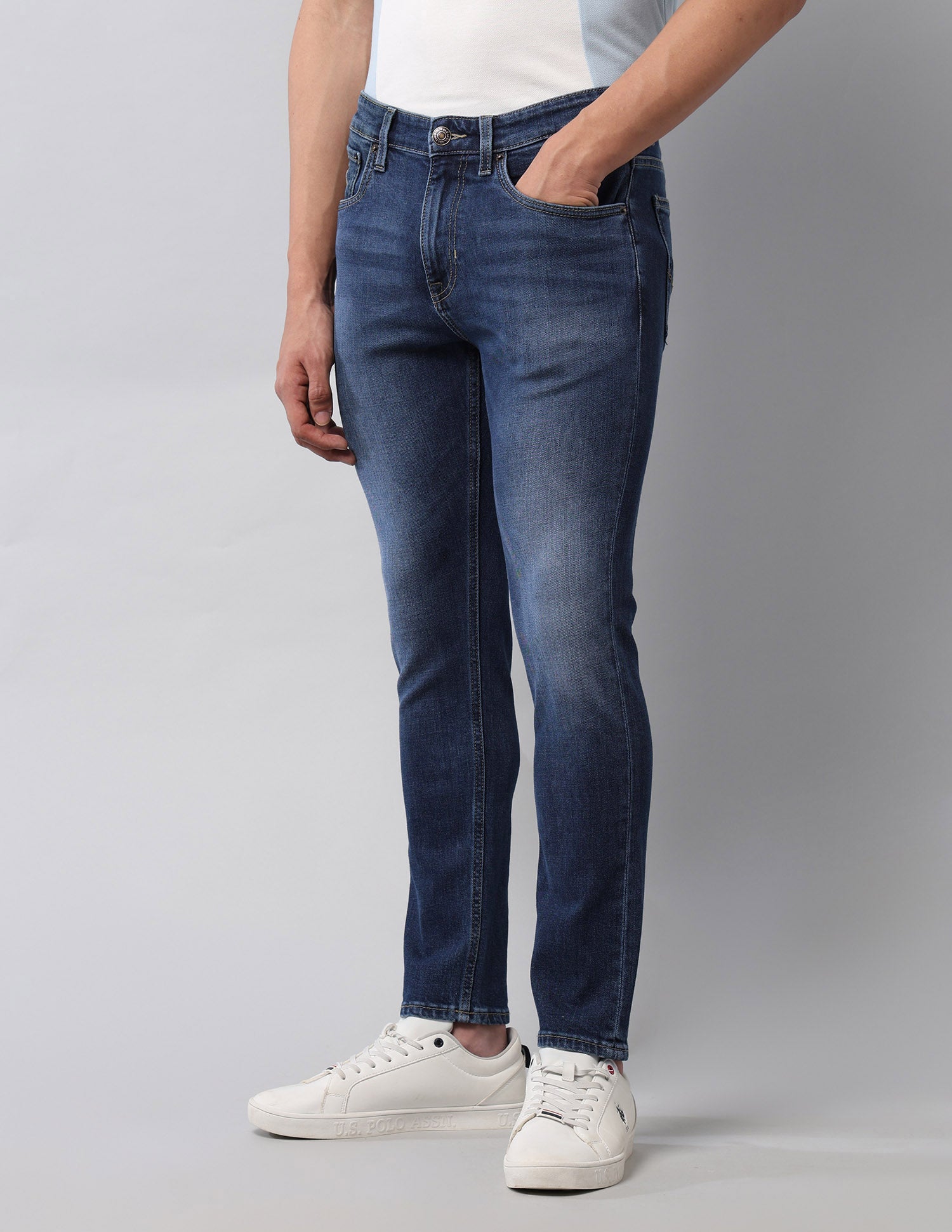 Henry Tapered Fit Blue Jeans Dark Wash - U.S. POLO ASSN. | Large