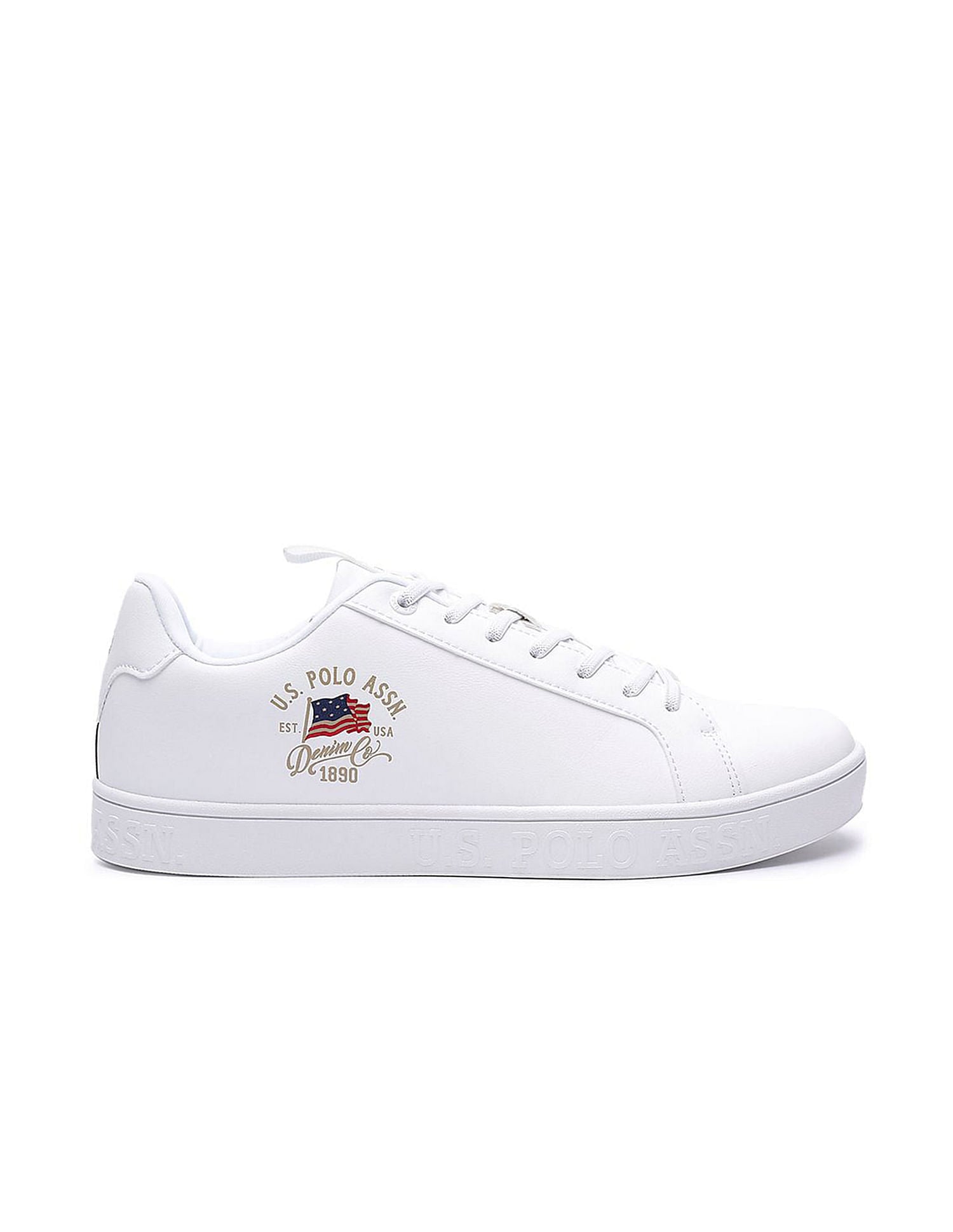 Men Lars 2.0 Off White All Day Sneakers White - U.S. Polo Assn. India | Large
