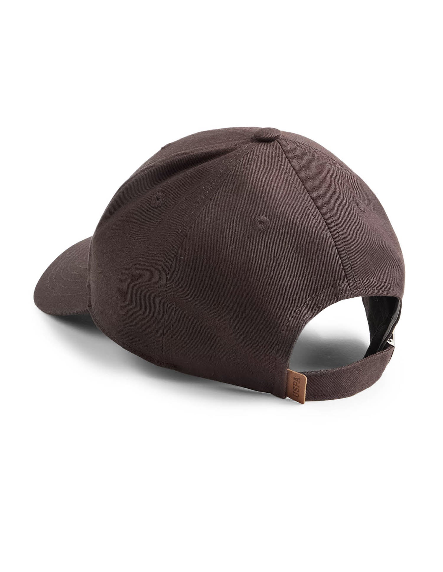 Brand Embroidered Twill Cap Dark Brown - U.S. POLO ASSN. | Large
