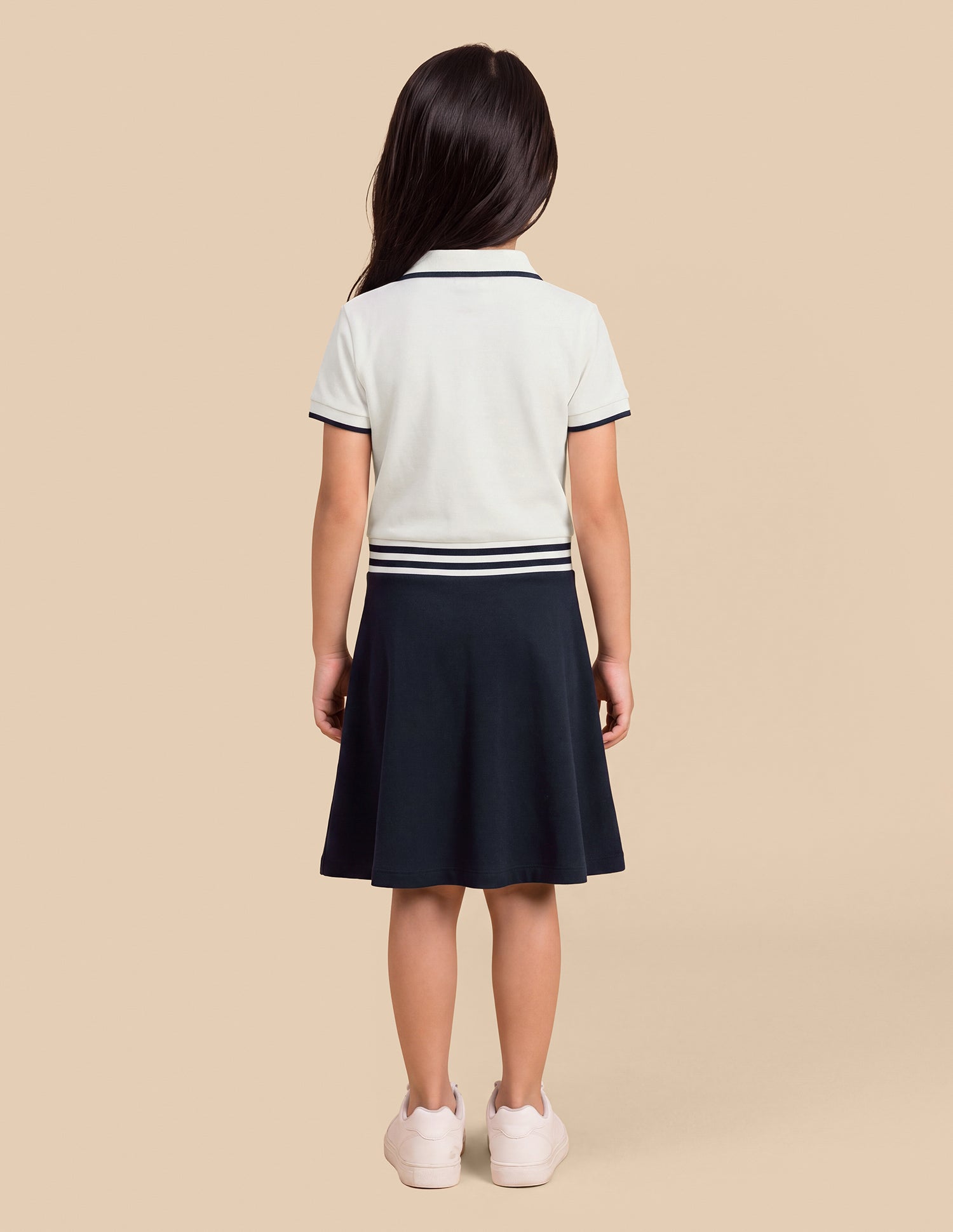 Colourblocked Relaxed Fit T-Shirt Dress Navy - U.S. Polo Assn. India | Large