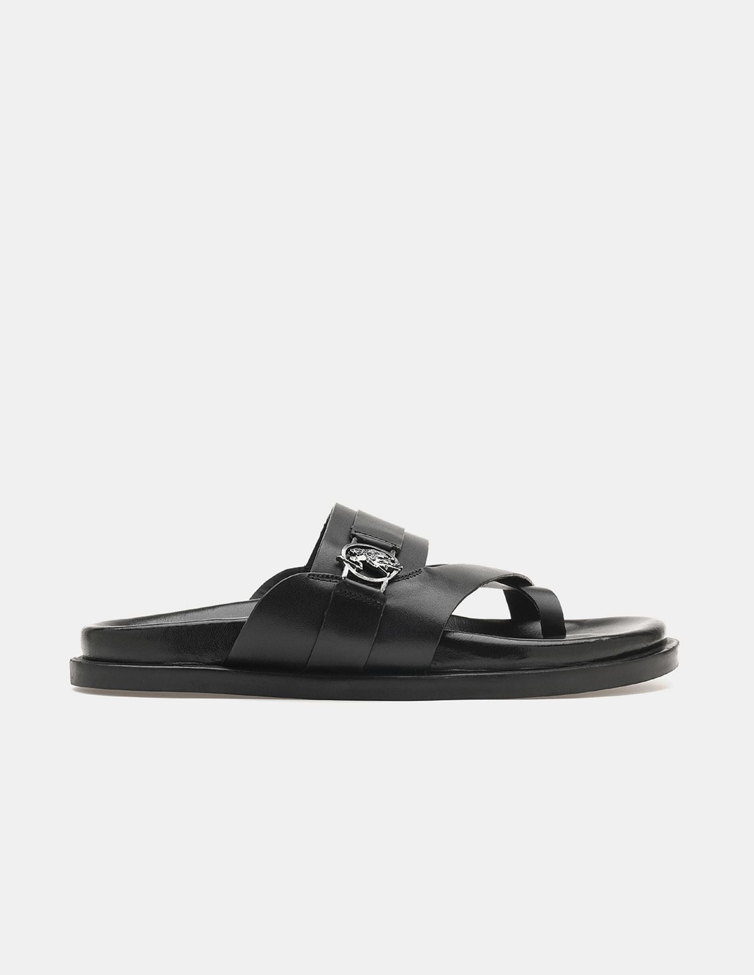 Men Buckle Strap Koke Sandals Black - U.S. POLO ASSN. | Large