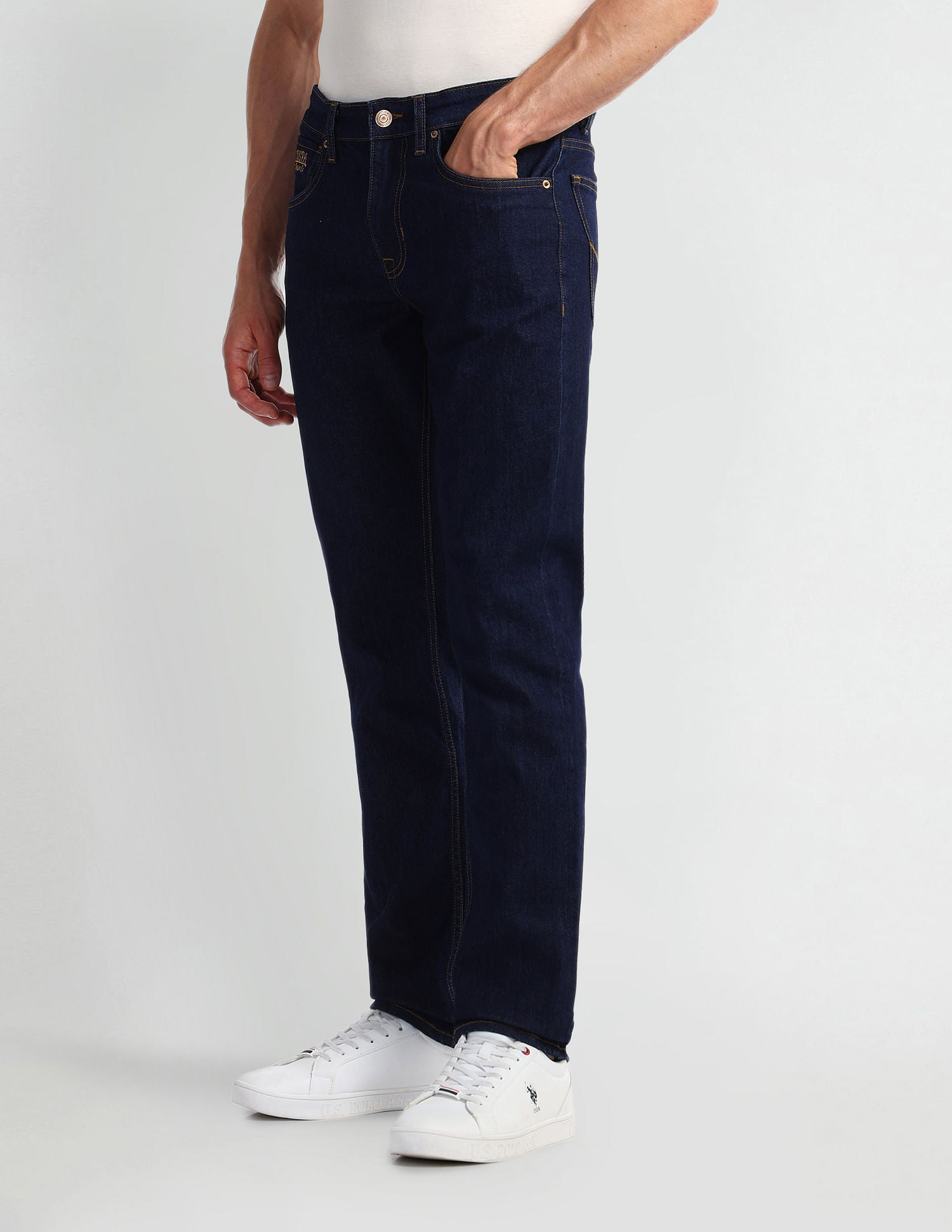 Regallo Skinny Fit Blue Jeans Navy - U.S. Polo Assn. India | Large