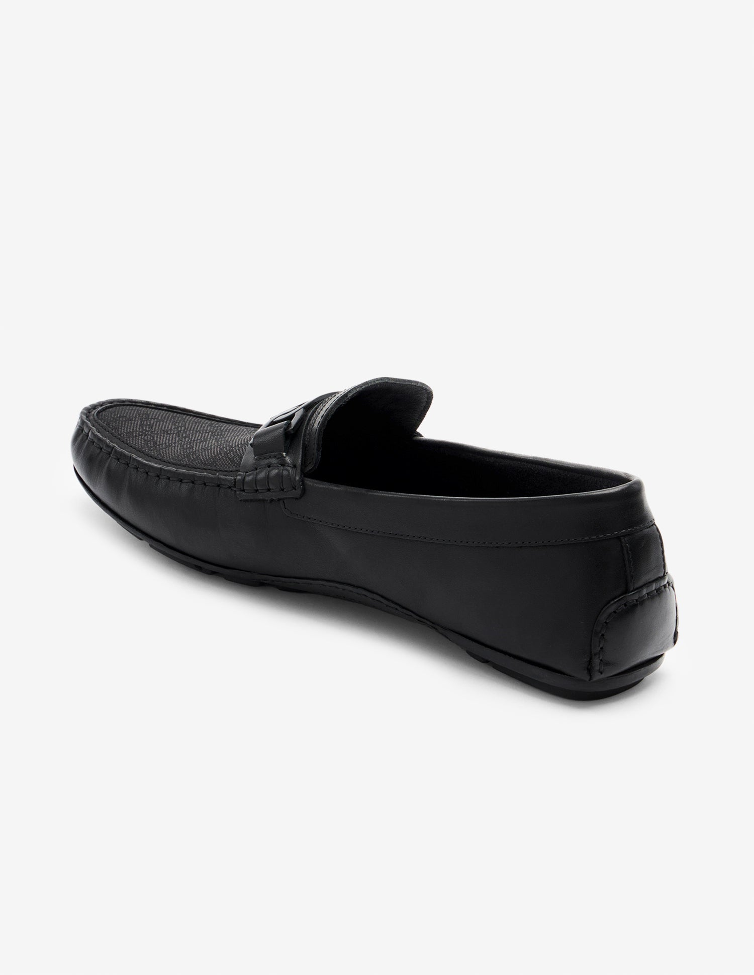 Textured Leather Alvo Loafers Black - U.S. Polo Assn. India | Large