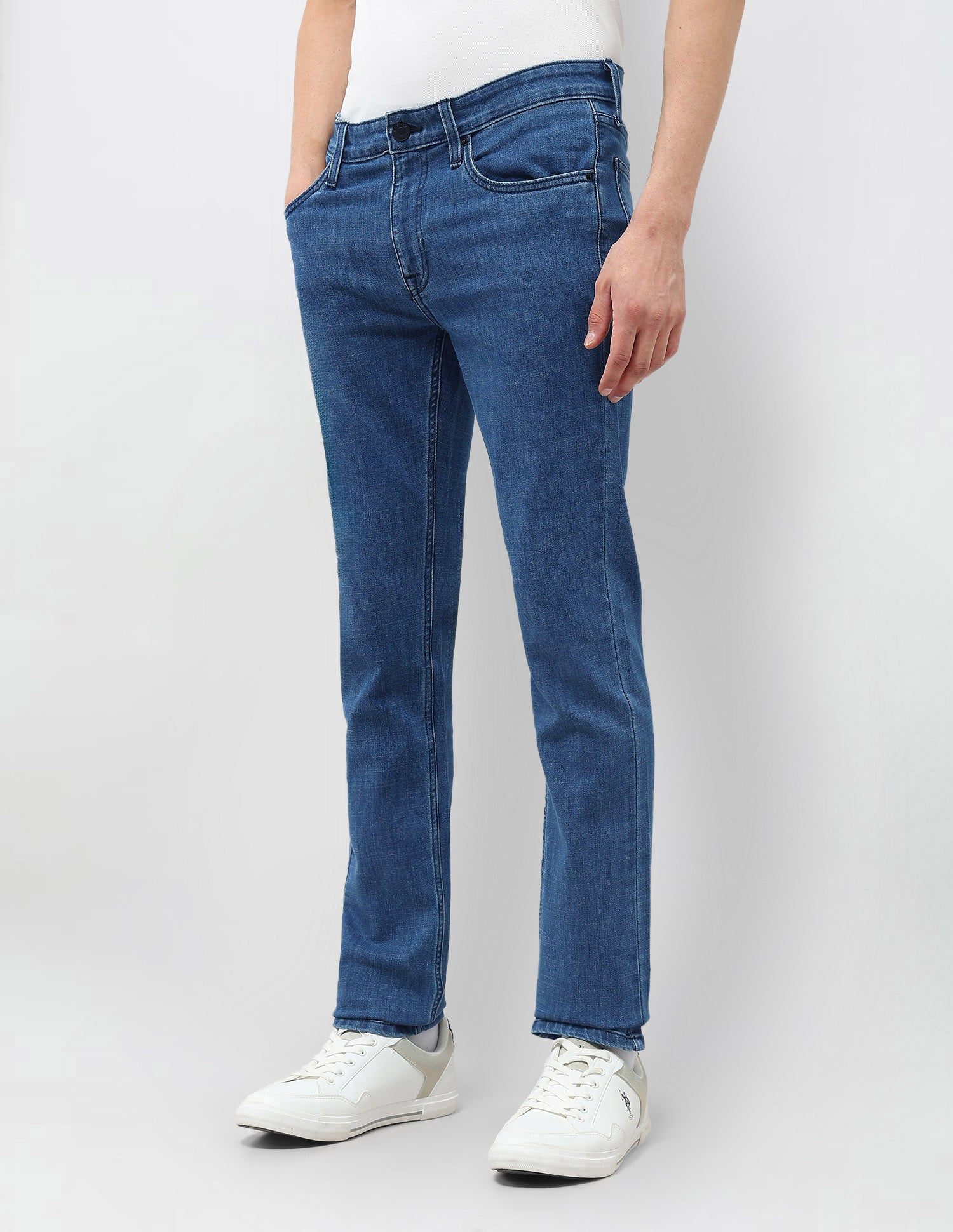 Regallo Skinny Fit Blue Jeans Med Blue - U.S. Polo Assn. India | Large
