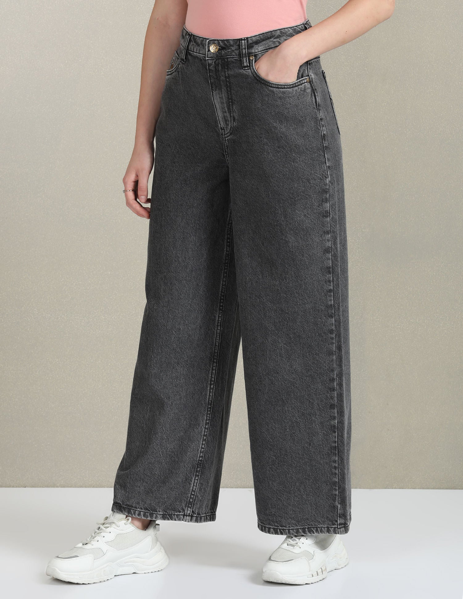 Mid Rise Rinsed Jeans Grey - U.S. POLO ASSN. | Large