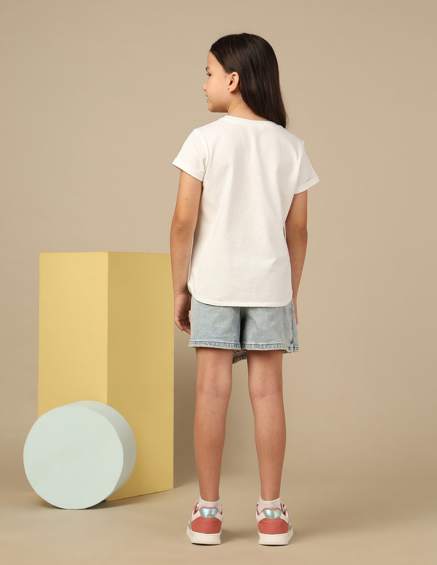 Girls Brand Printed T-Shirt White - U.S. POLO ASSN. | Large