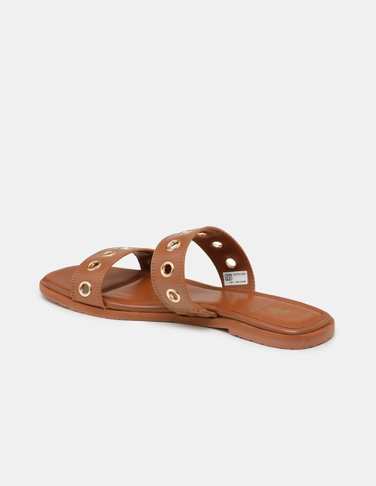 Women Naye Open Toe Eyelet Sandals Tan - U.S. Polo Assn. India | Large