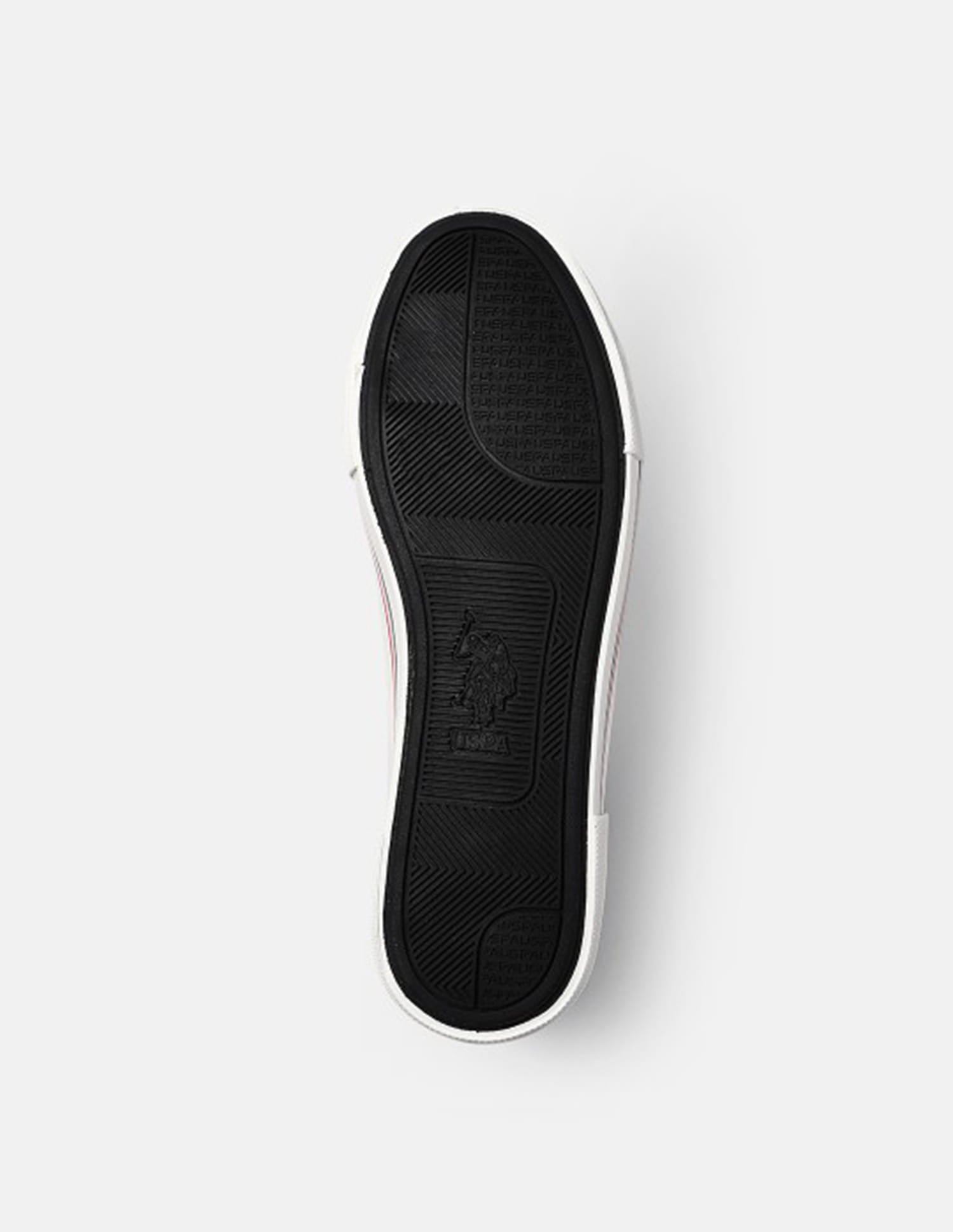 Men Vlair 2.0 Canvas Mid Top Casual Shoes Black - U.S. Polo Assn. India | Large