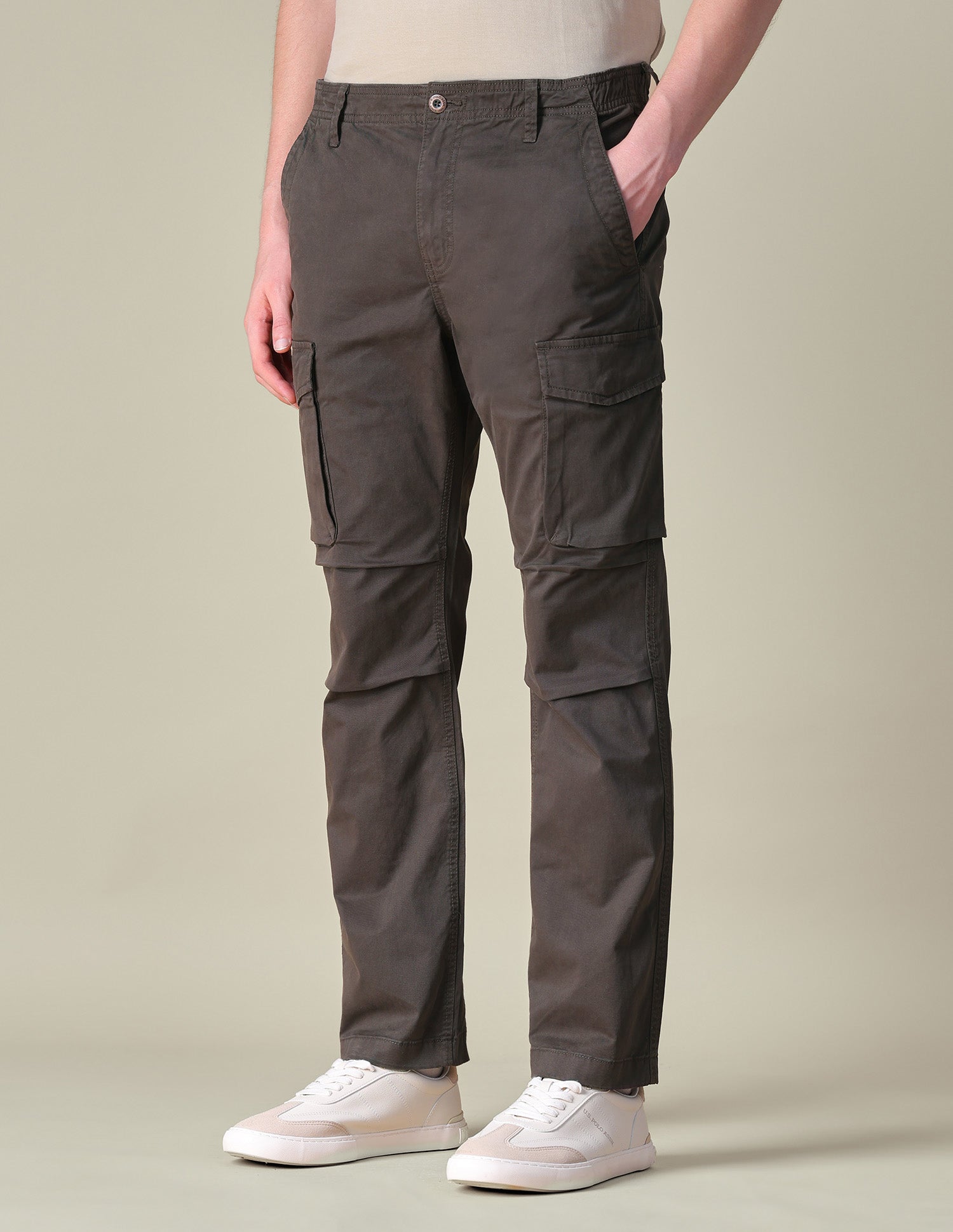 Twill Regular Fit Cargos Choco - U.S. POLO ASSN. | Large