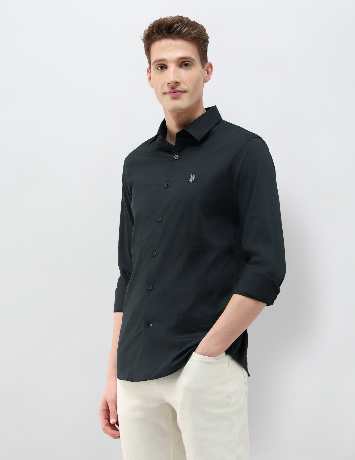 Black & Gold Regular Fit Shirt Black - U.S. Polo Assn. India | Large