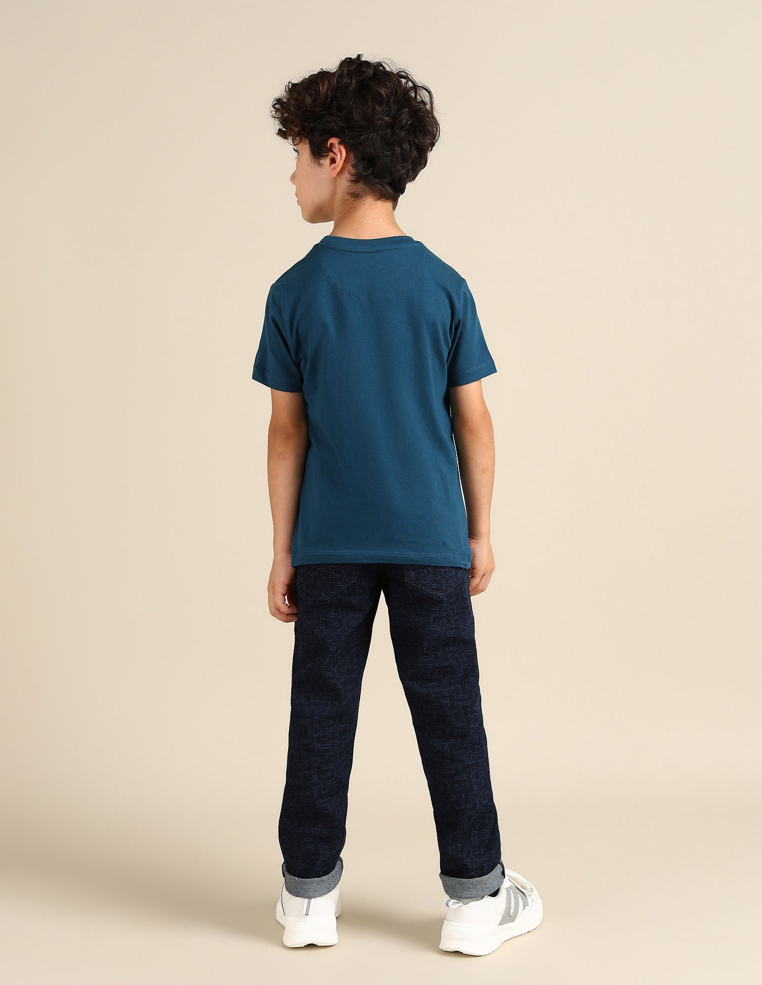 Boys Pure Cotton Regular T-shirt Blue - U.S. POLO ASSN. | Large