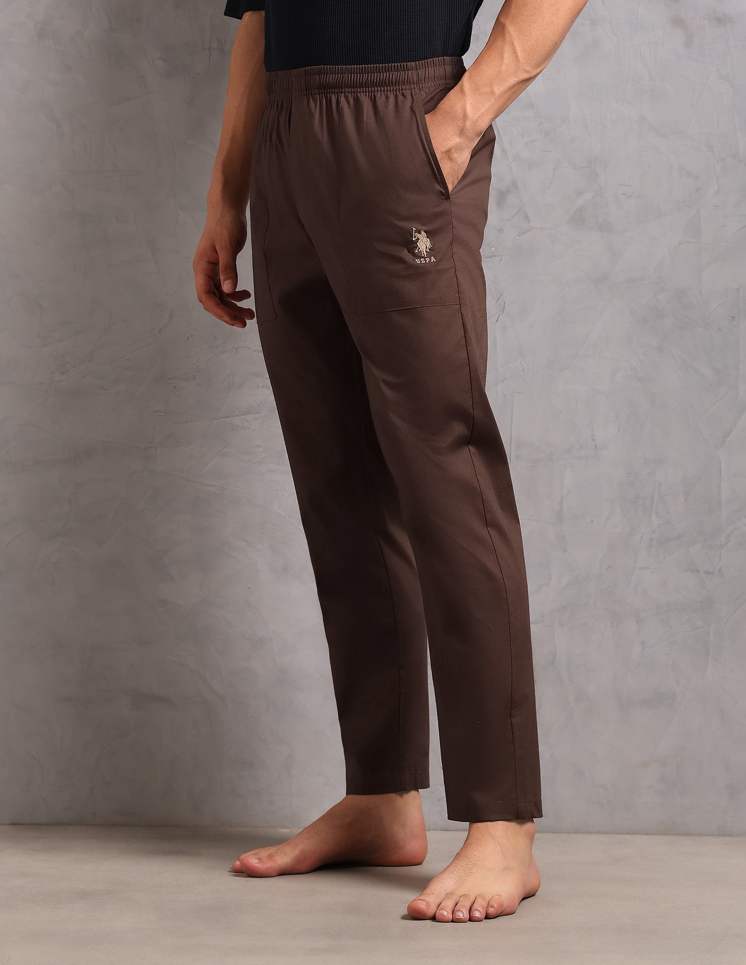Breathable Relaxed Fit OELP9 Lounge Pants - Pack Of 1 Brown - U.S. POLO ASSN. | Large