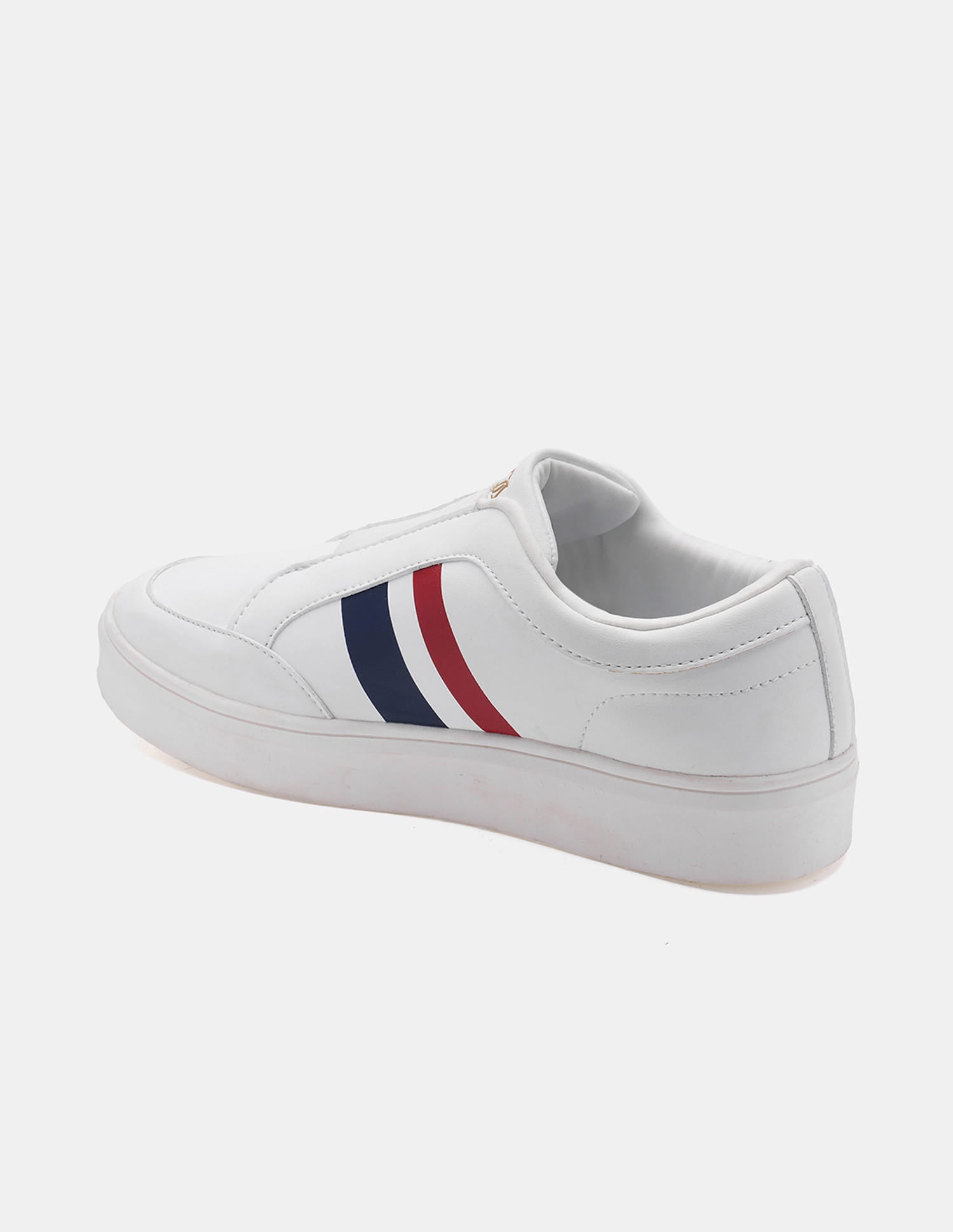 Women Tiziana Striped Sneakers White - U.S. Polo Assn. India | Large