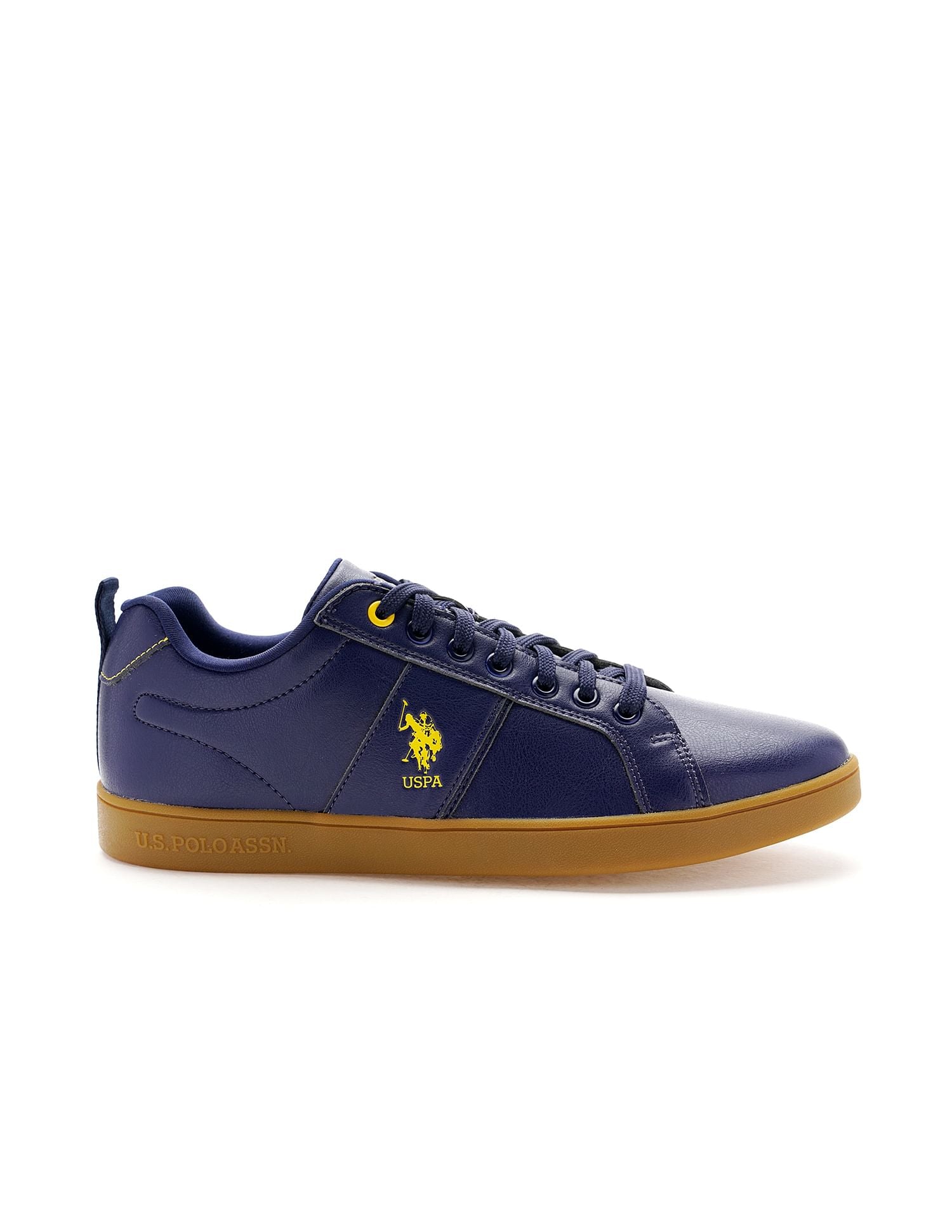 Men Solid Vador Blu Sneakers Navy - U.S. POLO ASSN. | Large