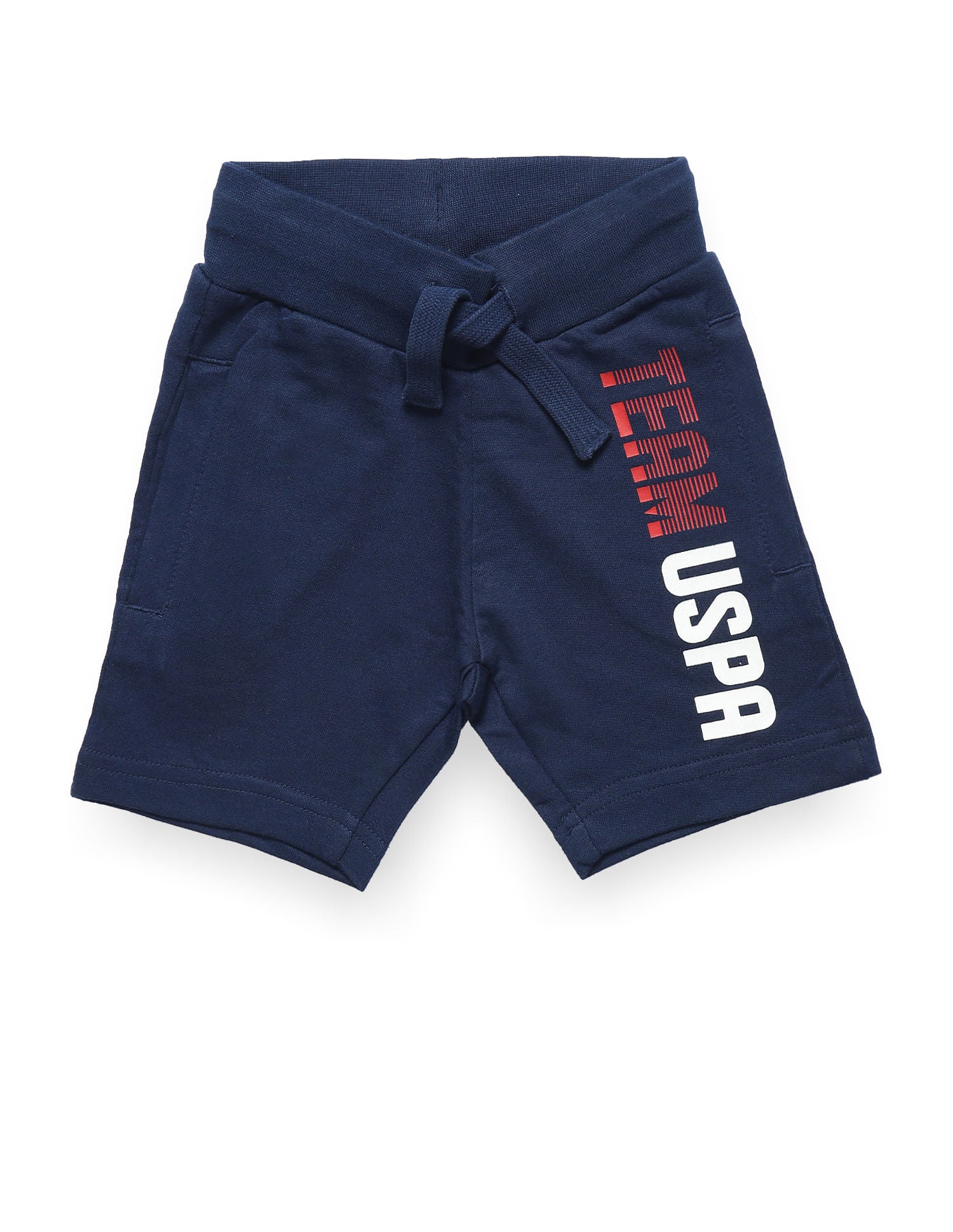 Brand Print Cotton Shorts - Pack Of 2 Navy and Yellow - U.S. POLO ASSN. | Large