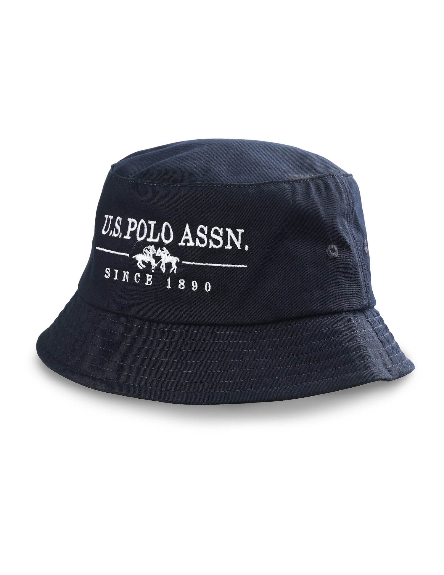 Brand Embroidered Bucket Hat Navy - U.S. Polo Assn. India | Large