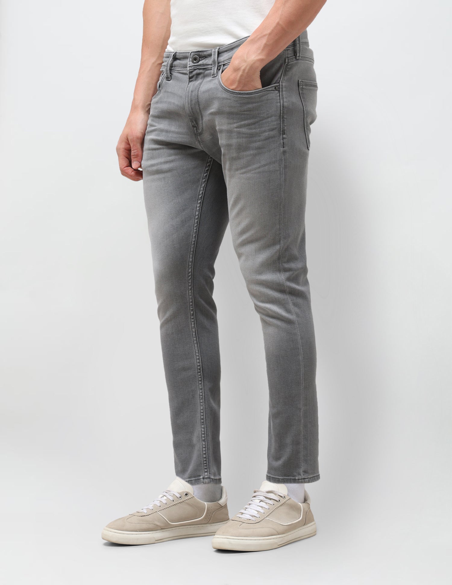Henry Tapered Fit Grey Jeans Washed Grey - U.S. Polo Assn. India | Large