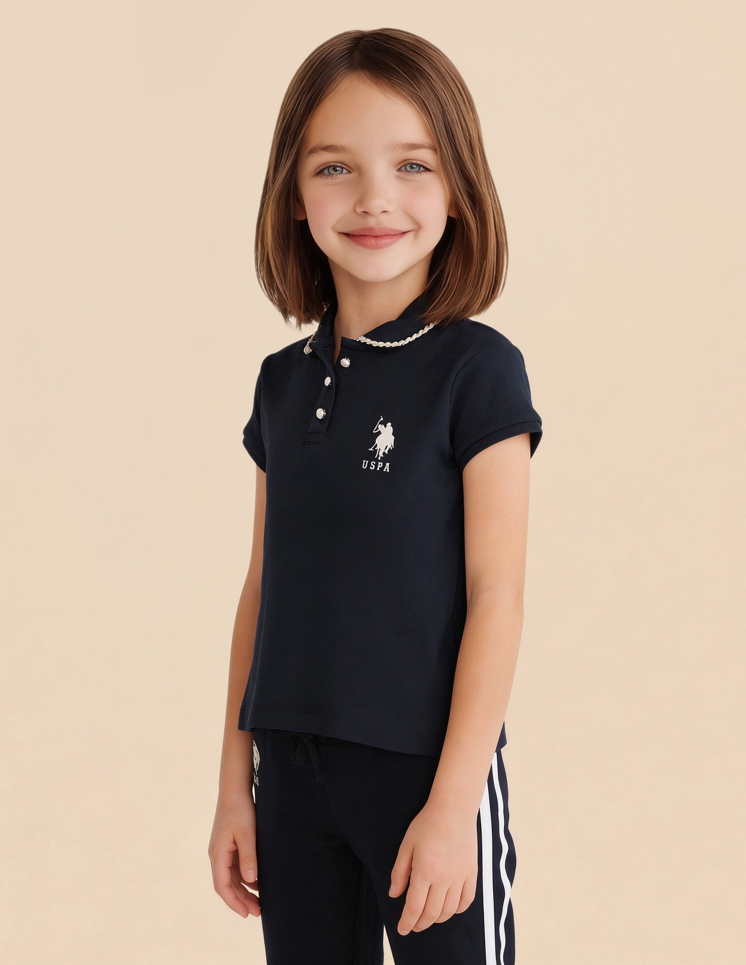 Solid Pattern Regular Fit Top Navy - U.S. Polo Assn. India | Large