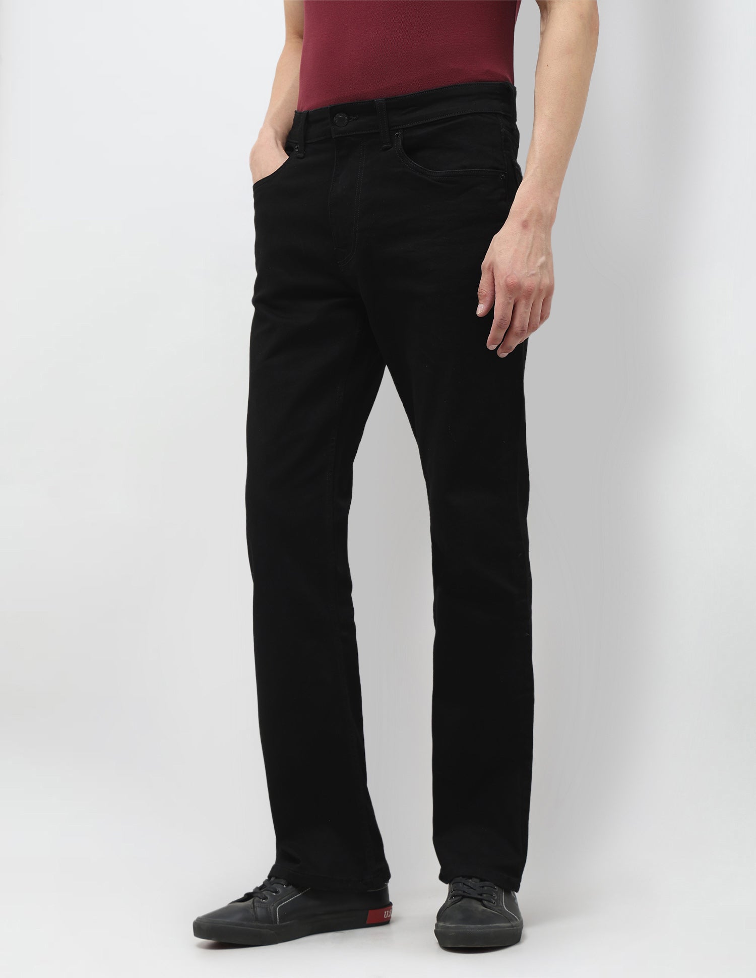 Connor Bootcut Black Jeans Black - U.S. POLO ASSN. | Large