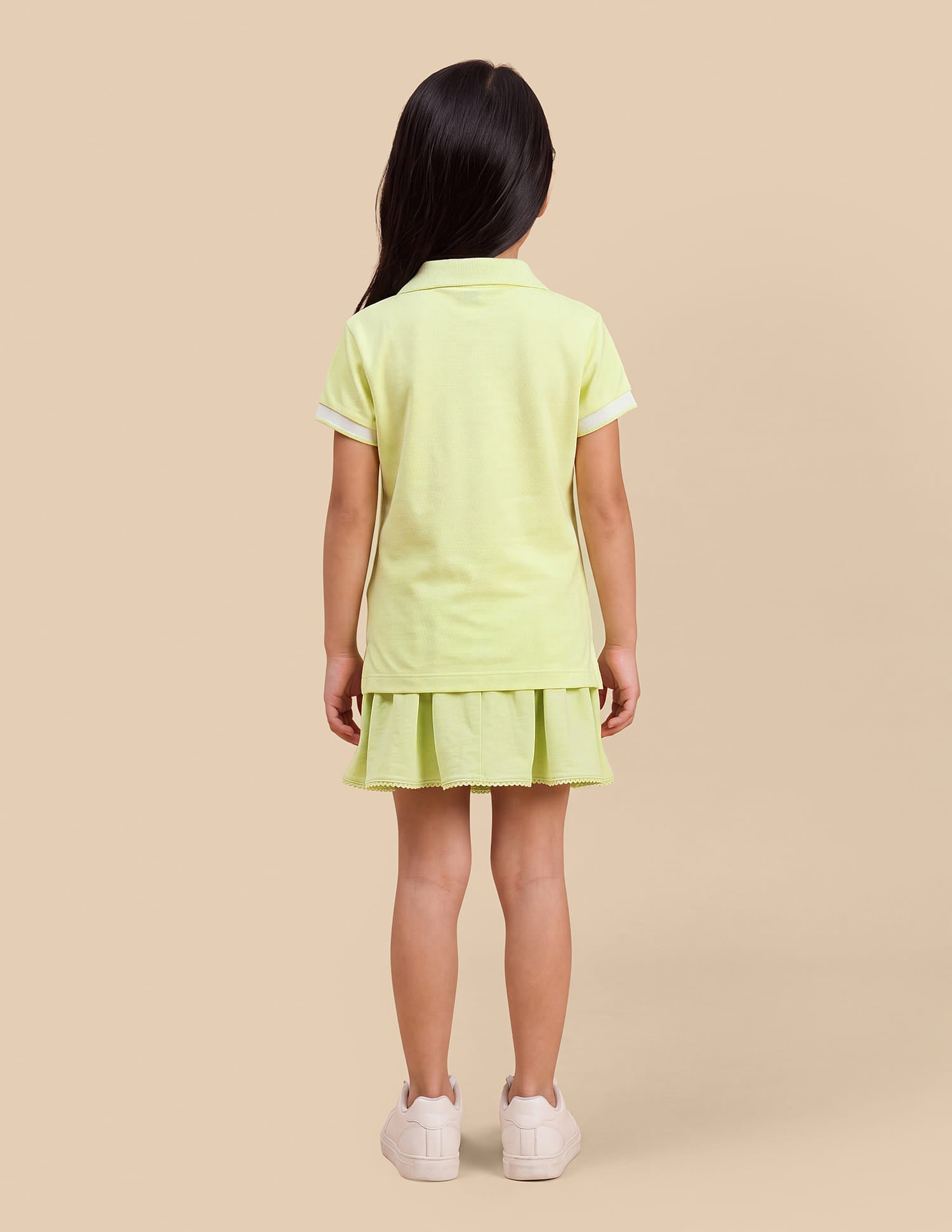 Solid Relaxed Fit Polo Shirt Green - U.S. Polo Assn. India | Large