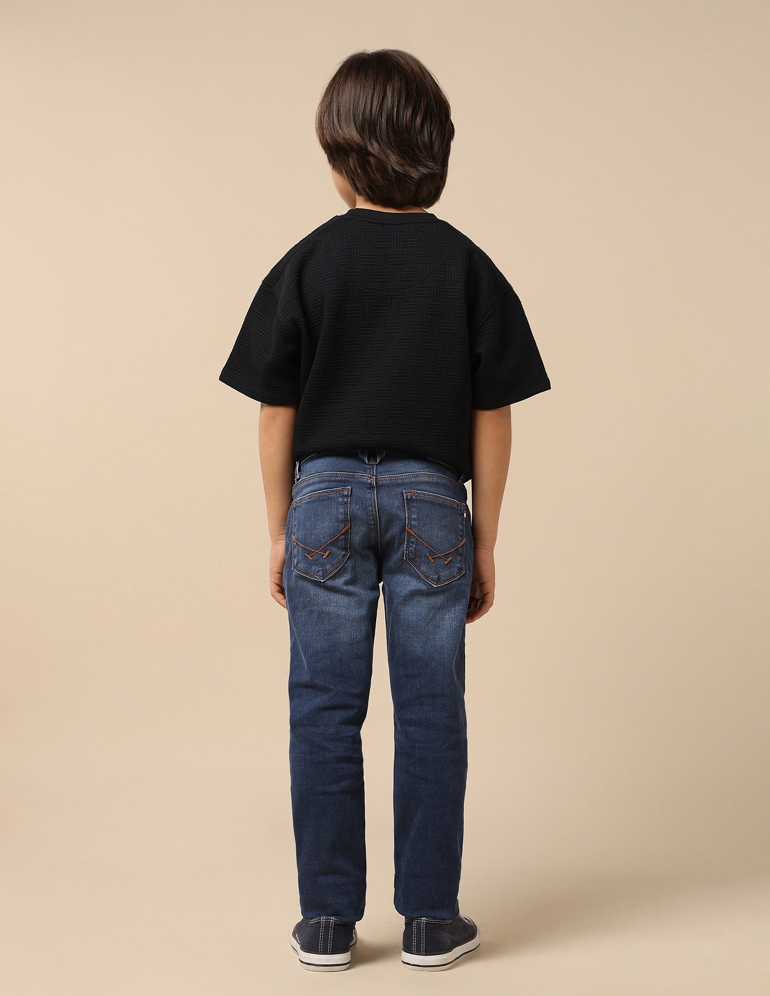 Boys Whiskered Slim Fit Jeans Mid Wash - U.S. POLO ASSN. | Large