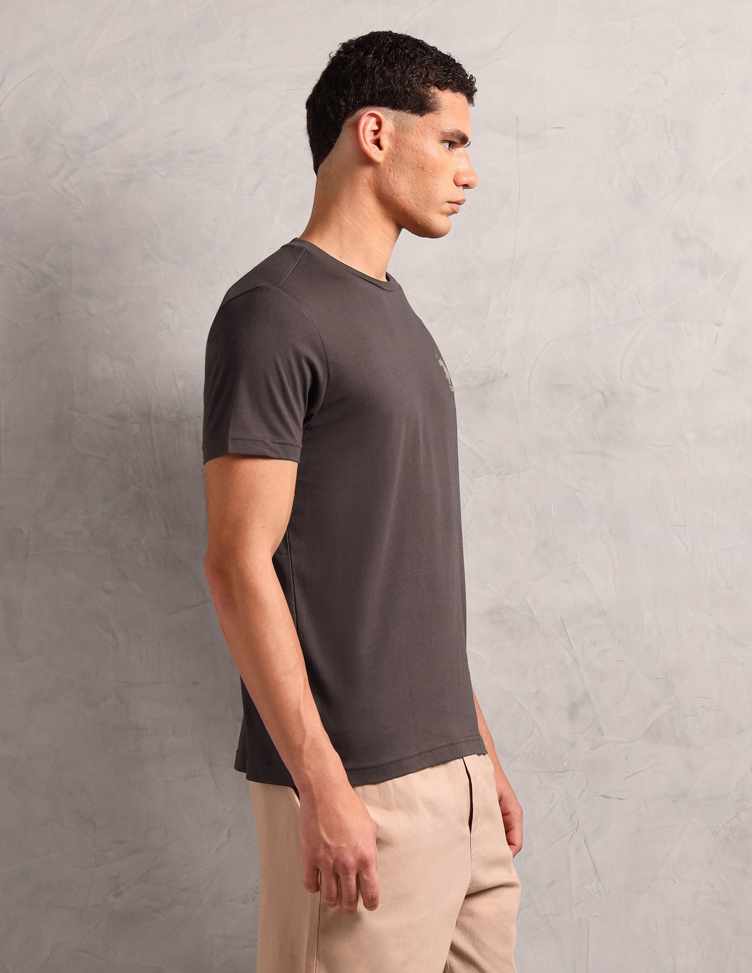 Pure Cotton Comfort Fit I633 Lounge T-Shirt - Pack Of 1 Choco - U.S. POLO ASSN. | Large