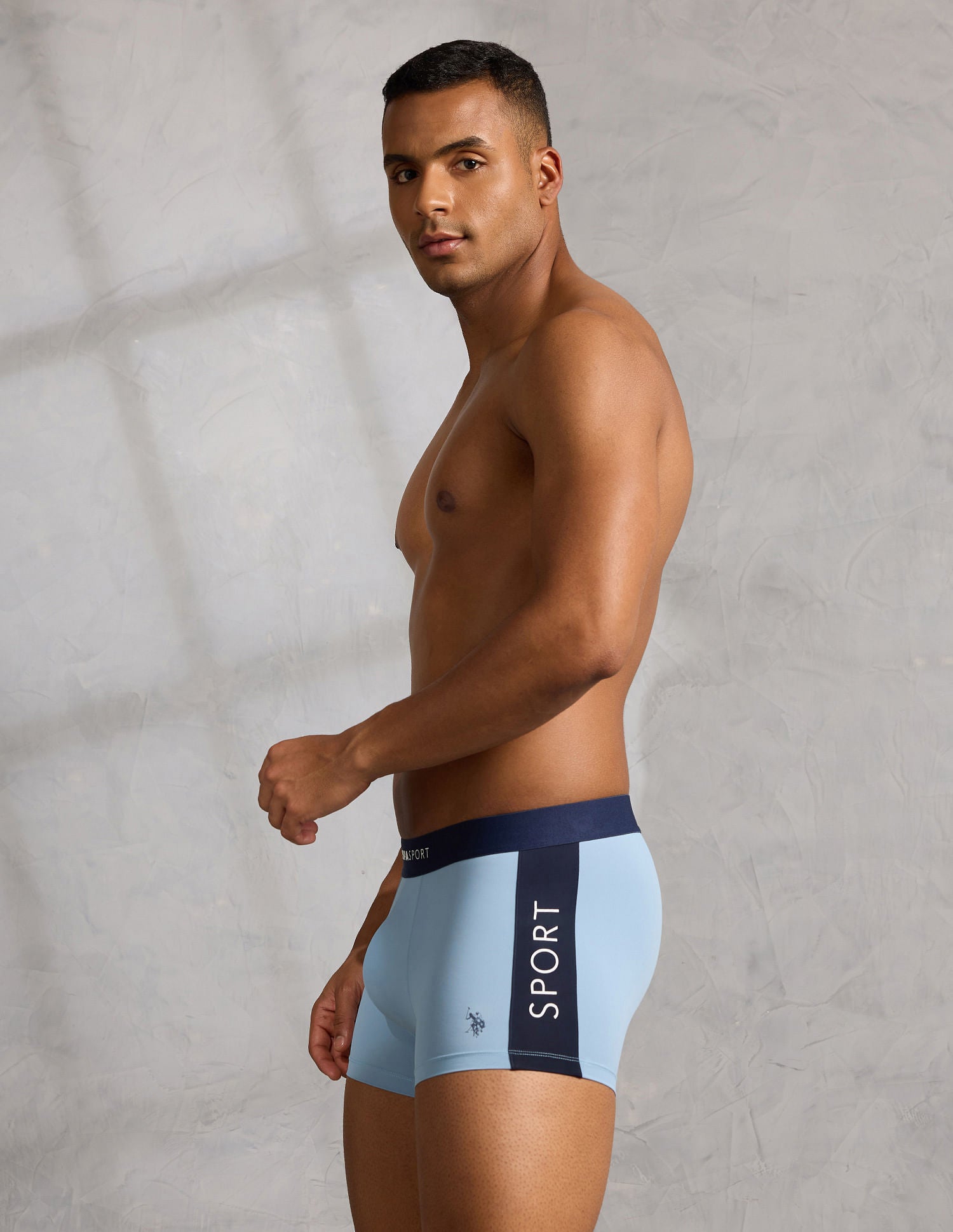 Micro Fibre High Stretch Performance Trunk Clear Sky - U.S. POLO ASSN. | Large