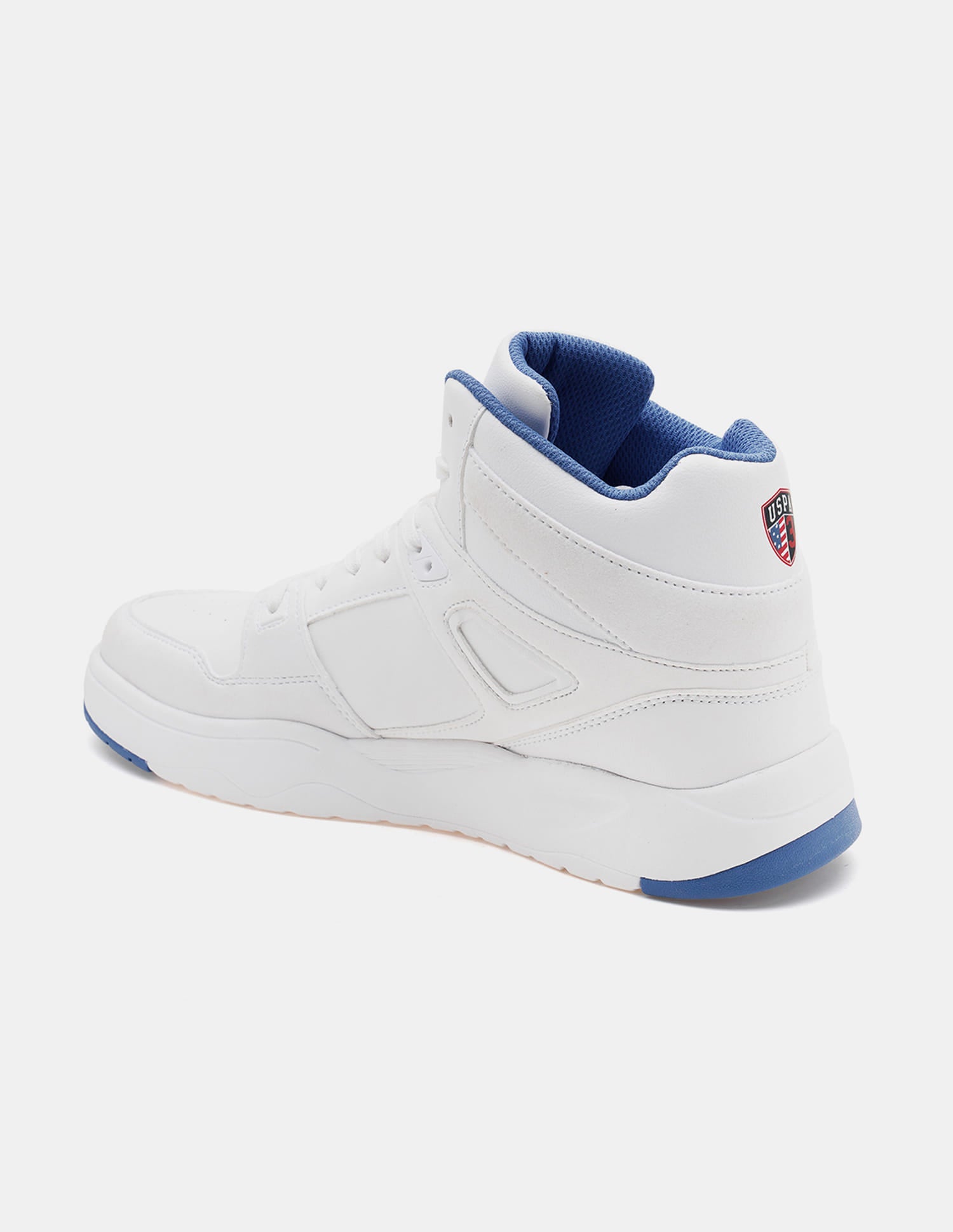 Colour Blocked Mid Top Bruce 2.0 Sneakers White - U.S. Polo Assn. India | Large