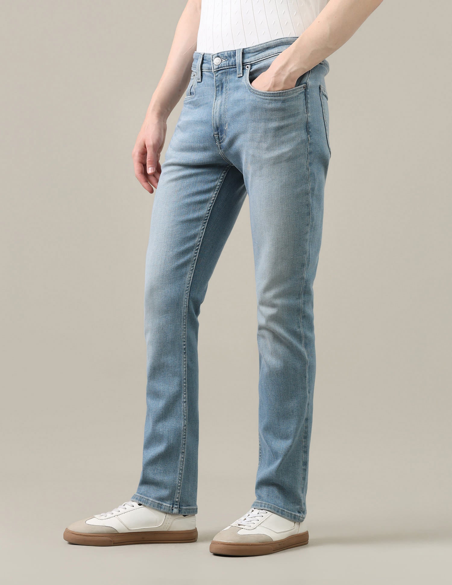 Harold Slim Straight Fit Blue Jeans Blue - U.S. Polo Assn. India | Large