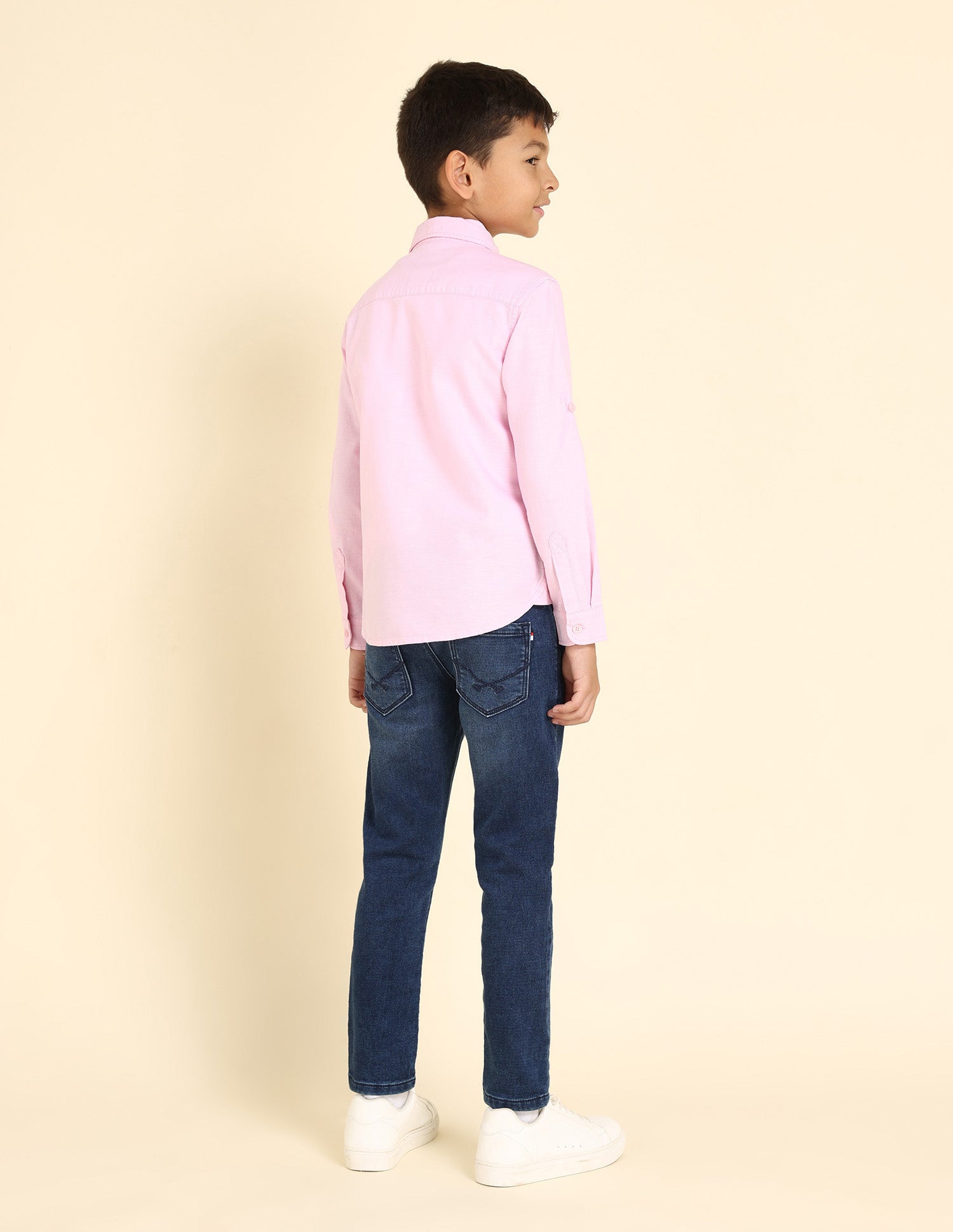 Boys Brand Stripe Dobby Shirt Pink - U.S. POLO ASSN. | Large