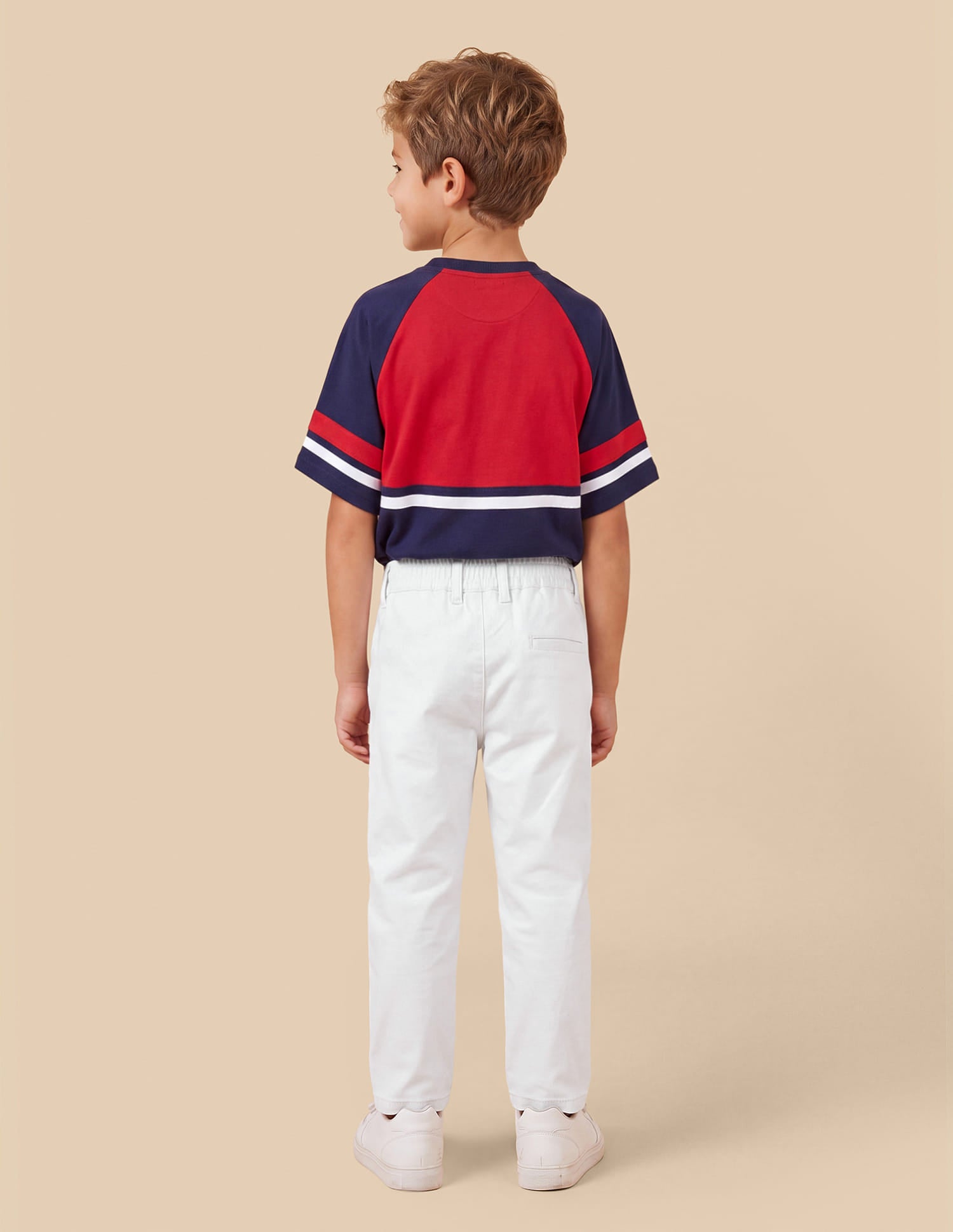 Twill Slim Fit Trousers White - U.S. Polo Assn. India | Large
