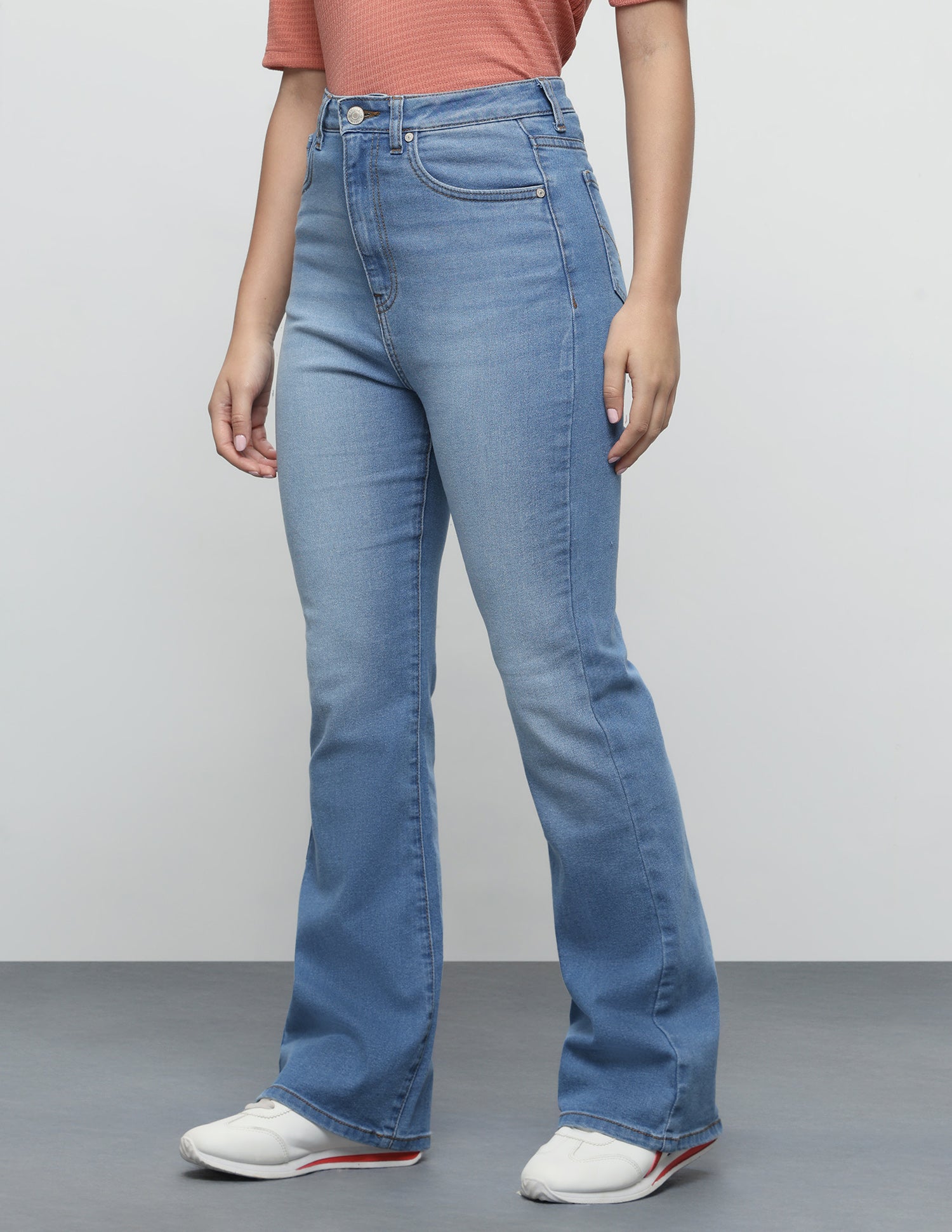 High Rise Bootcut Fit Jeans Blue - U.S. Polo Assn. India | Large