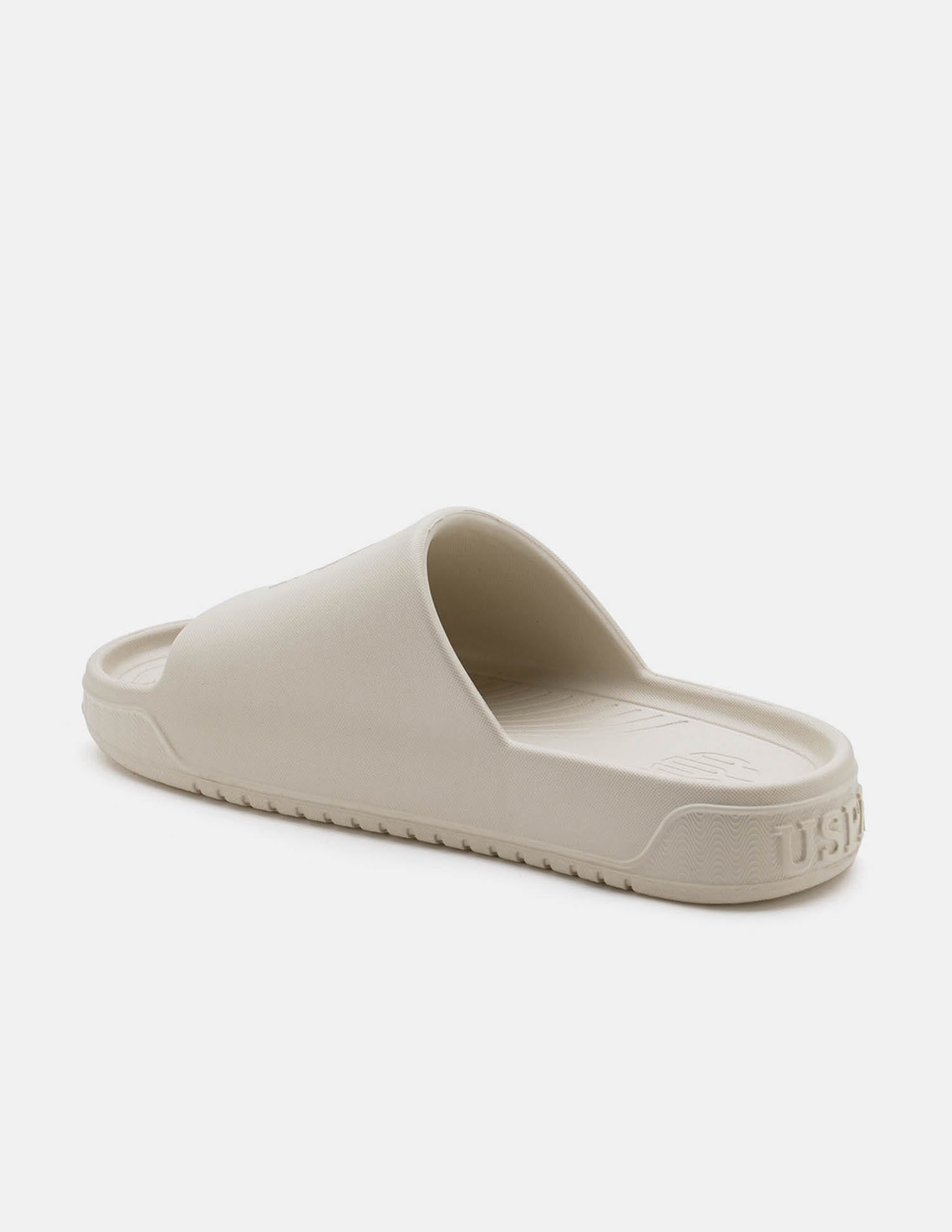 Men Palmer Open Toe Slippers Cream - U.S. Polo Assn. India | Large
