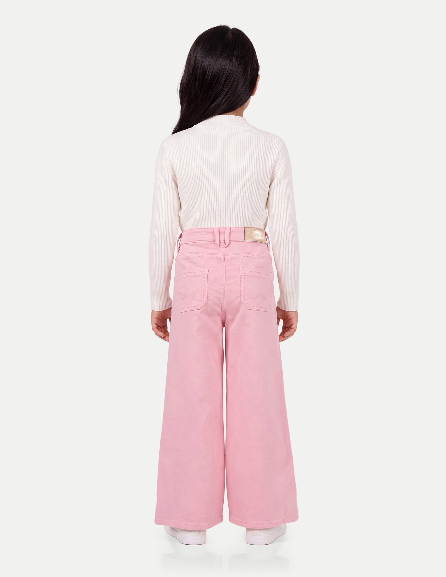 Wide Leg Fit Pink Jeans Pink - U.S. Polo Assn. India | Large