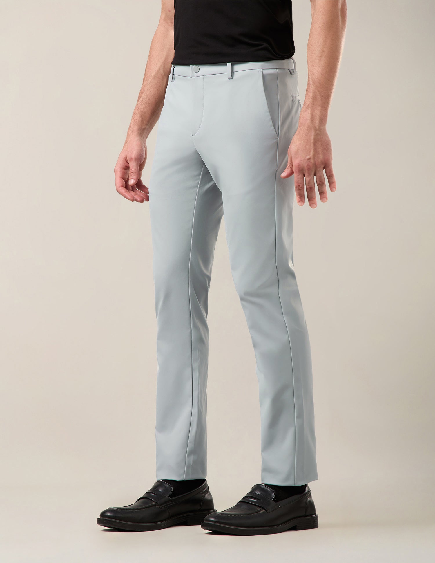 Mid Rise Denver Slim Fit Trousers Light Grey - U.S. Polo Assn. India | Large