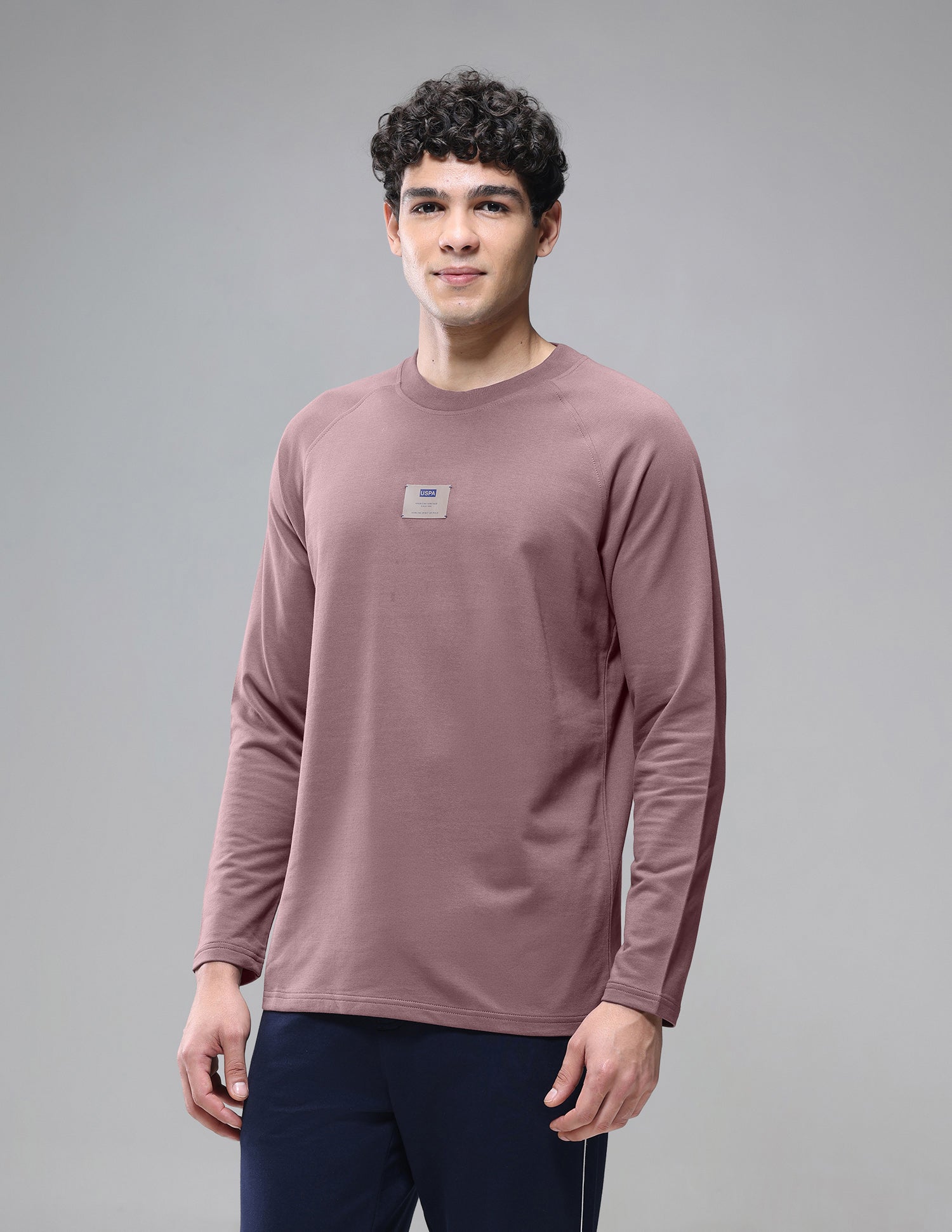 Raglan Full Sleeve Loopknit Lounge T-Shirt Marron - U.S. Polo Assn. India | Large
