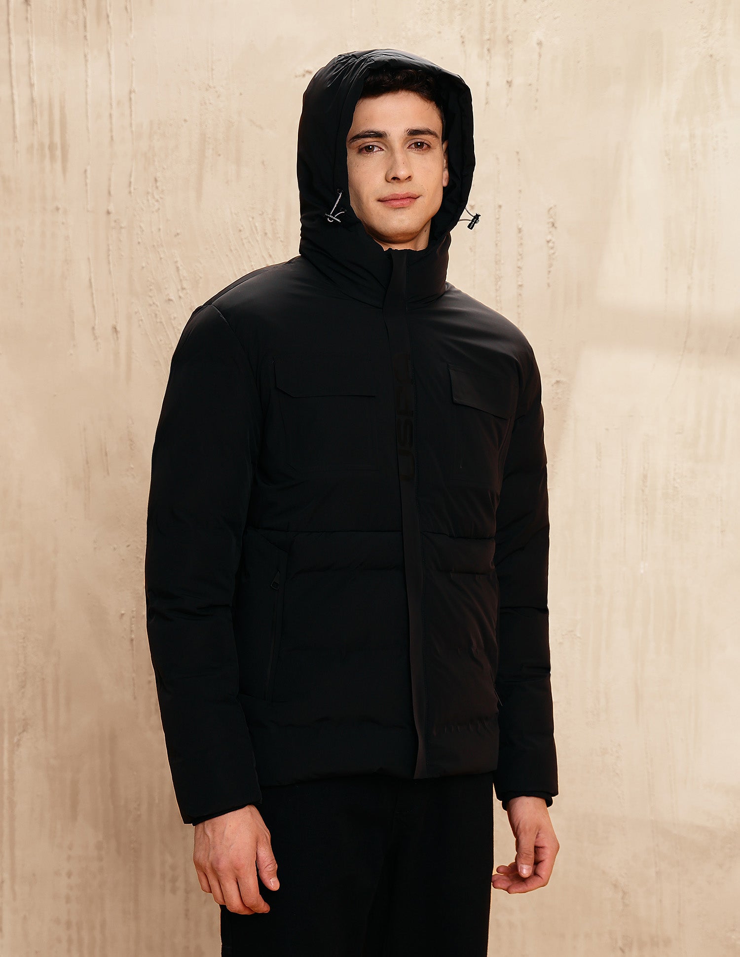 Legend Of Horseshoe Puffer Jacket Black - U.S. POLO ASSN. | Large