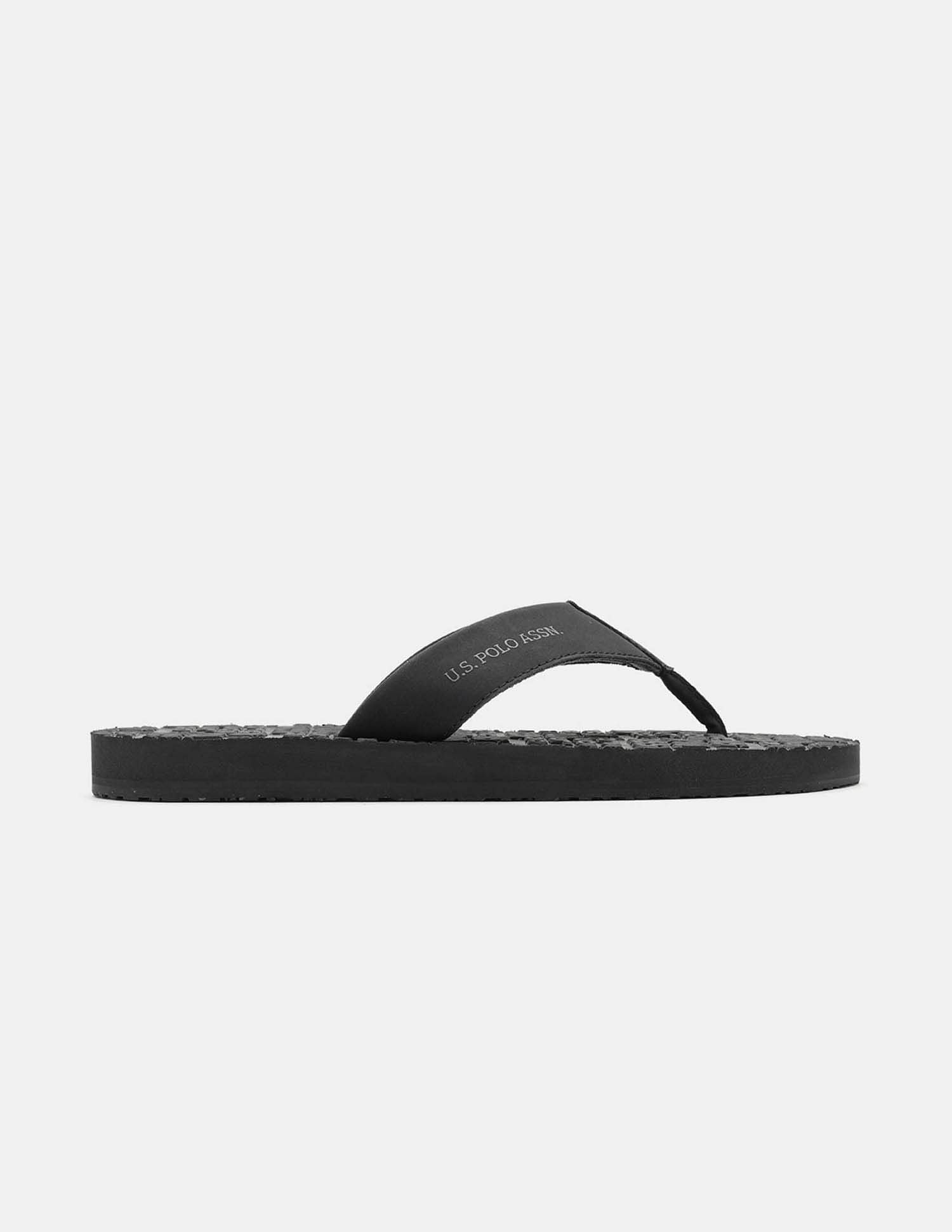 Men Rodri Brand Printed Flip Flops Black - U.S. POLO ASSN. | Large