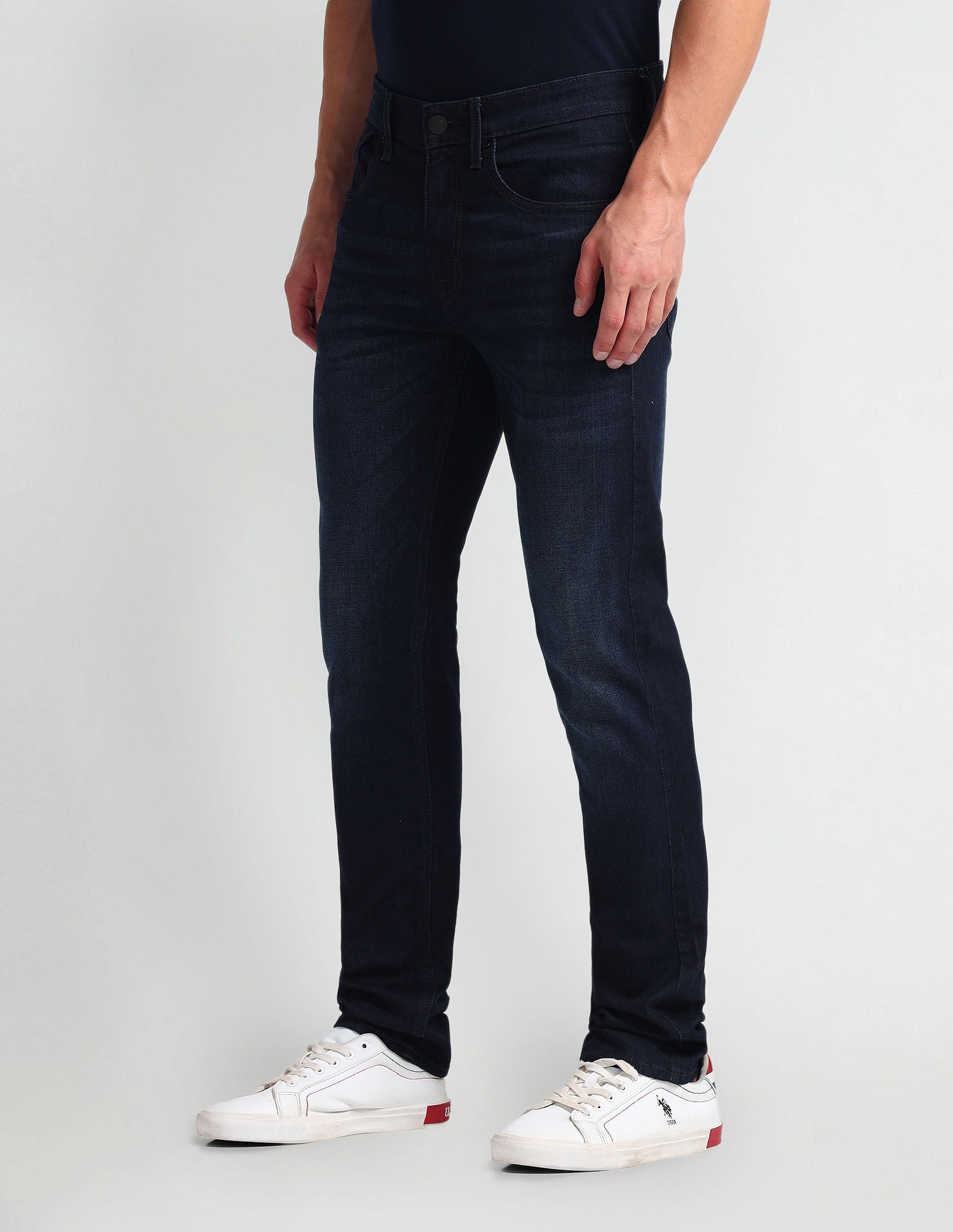 Regallo Skinny Fit Blue Jeans Blue - U.S. Polo Assn. India | Large