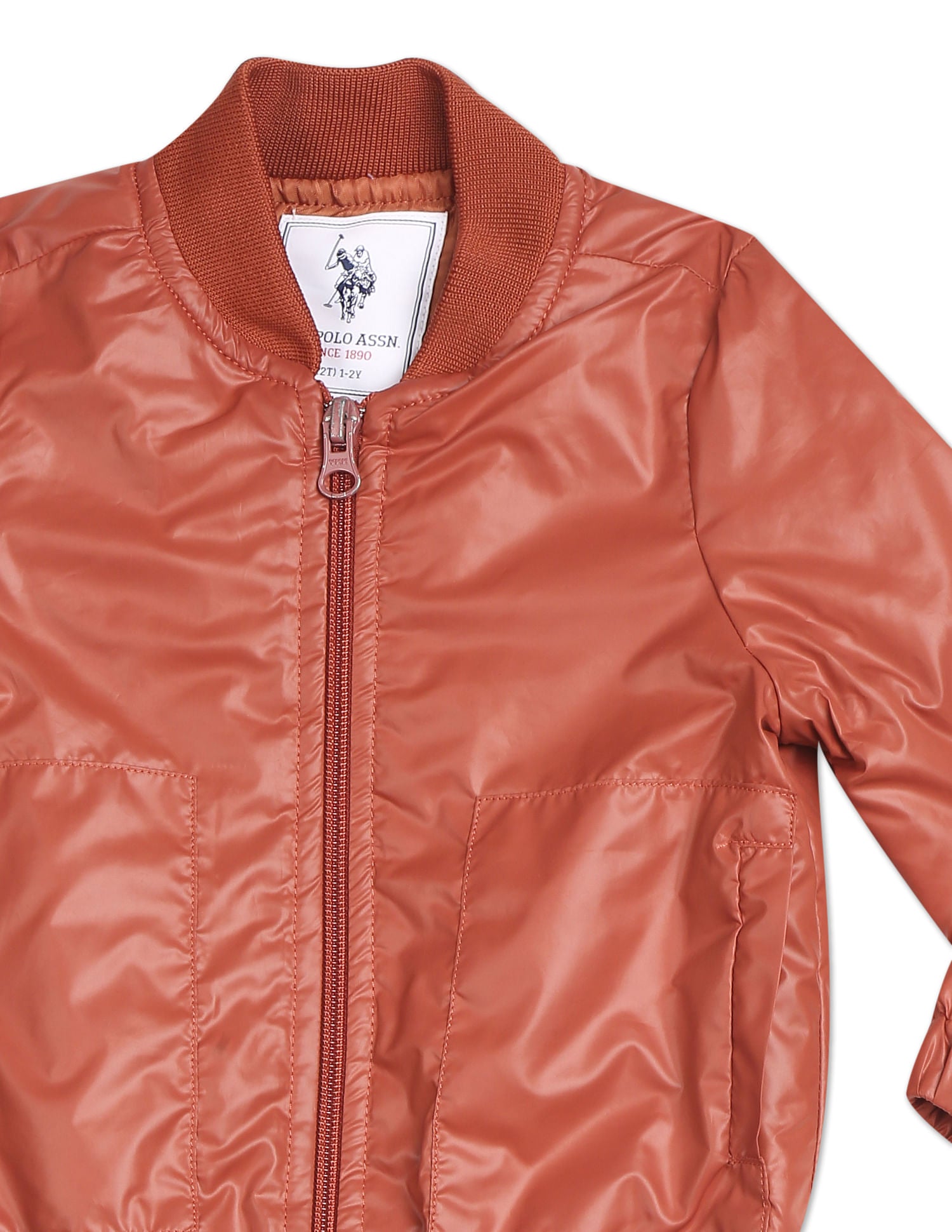 Long Sleeve High Neck Jacket Red - U.S. POLO ASSN. | Large