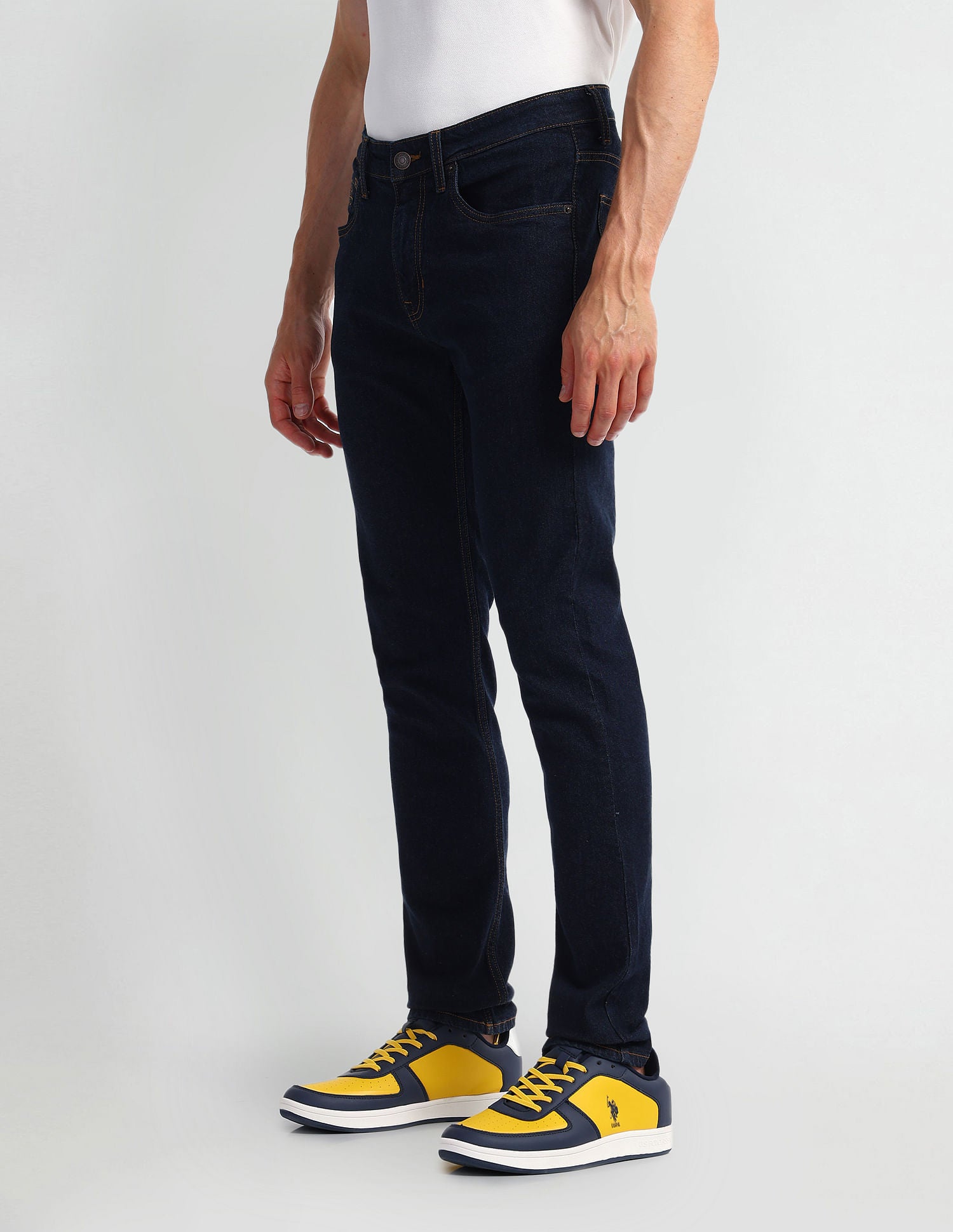 Brandon Slim Fit Blue Jeans Navy - U.S. Polo Assn. India | Large
