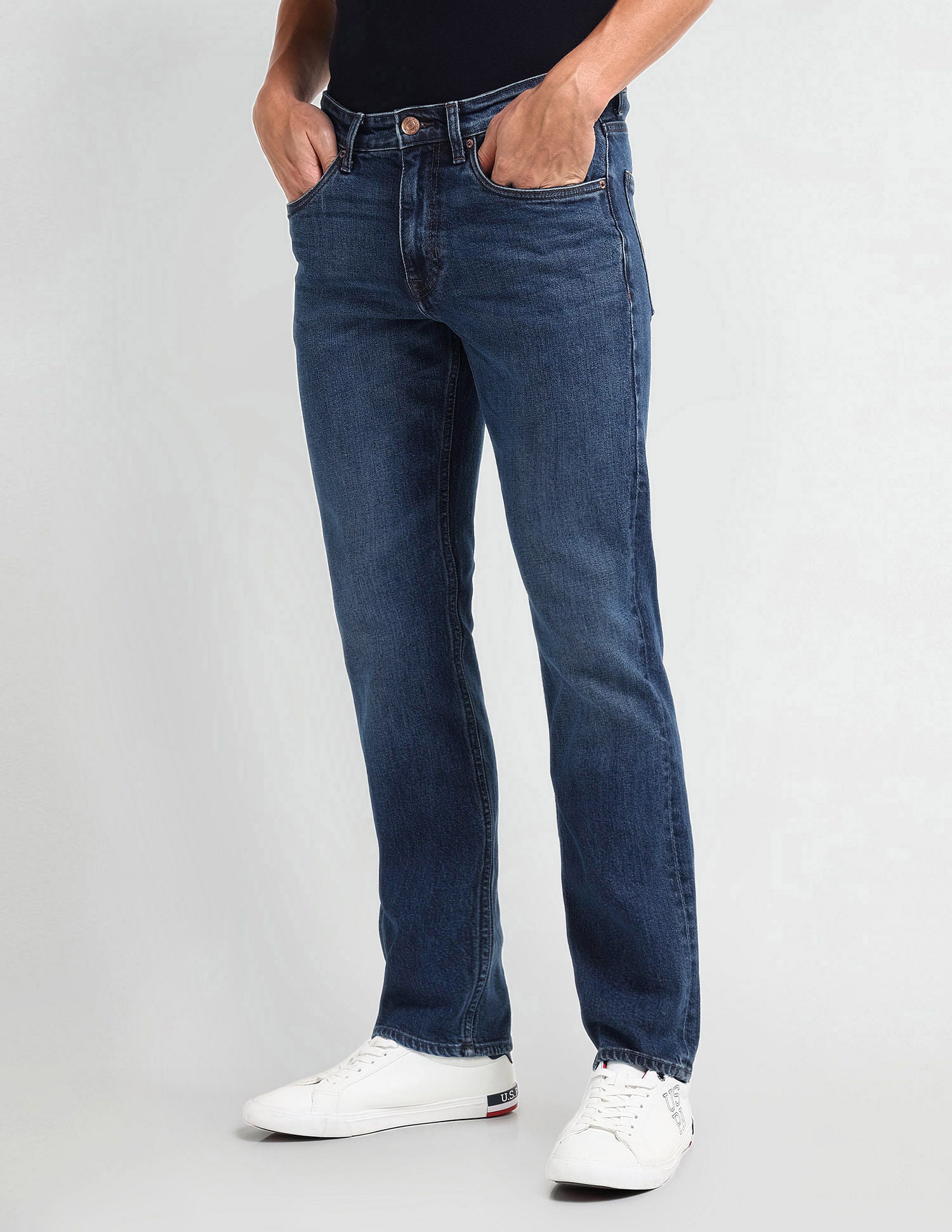 Harold Slim Straight Fit Jeans Dark-Blue - U.S. POLO ASSN. | Large